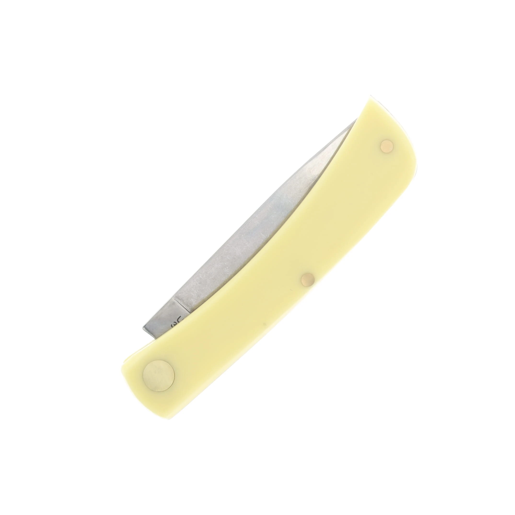 Case XX Deer Etched Yellow Synthetic Sod Buster Jr Folding Knife CA80032DEER View 6