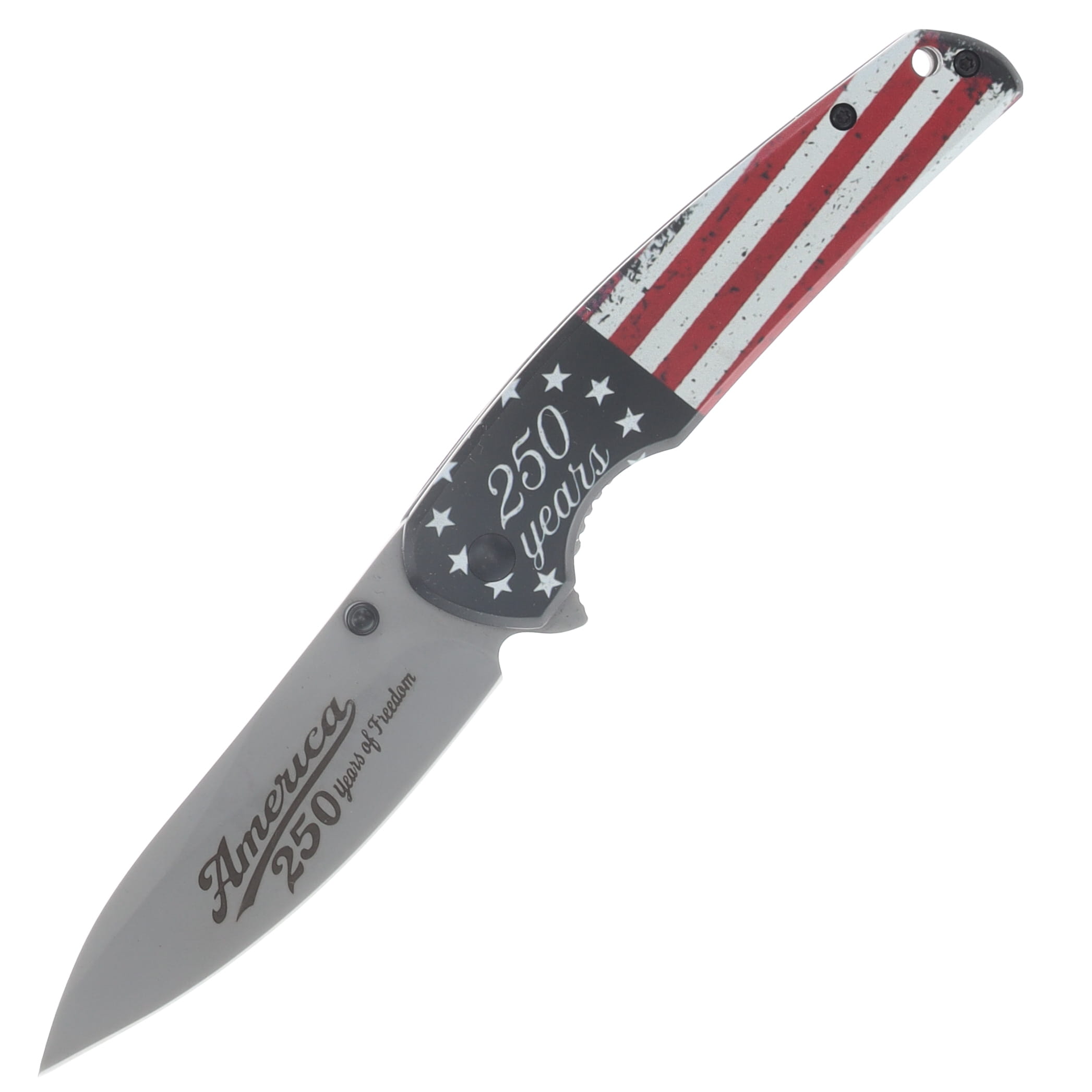 Mtech USA 250th Ann. Spring Assisted Linerlock Folder 250 Years of Freedom Flag Handle MT-A2064F-250 View 1