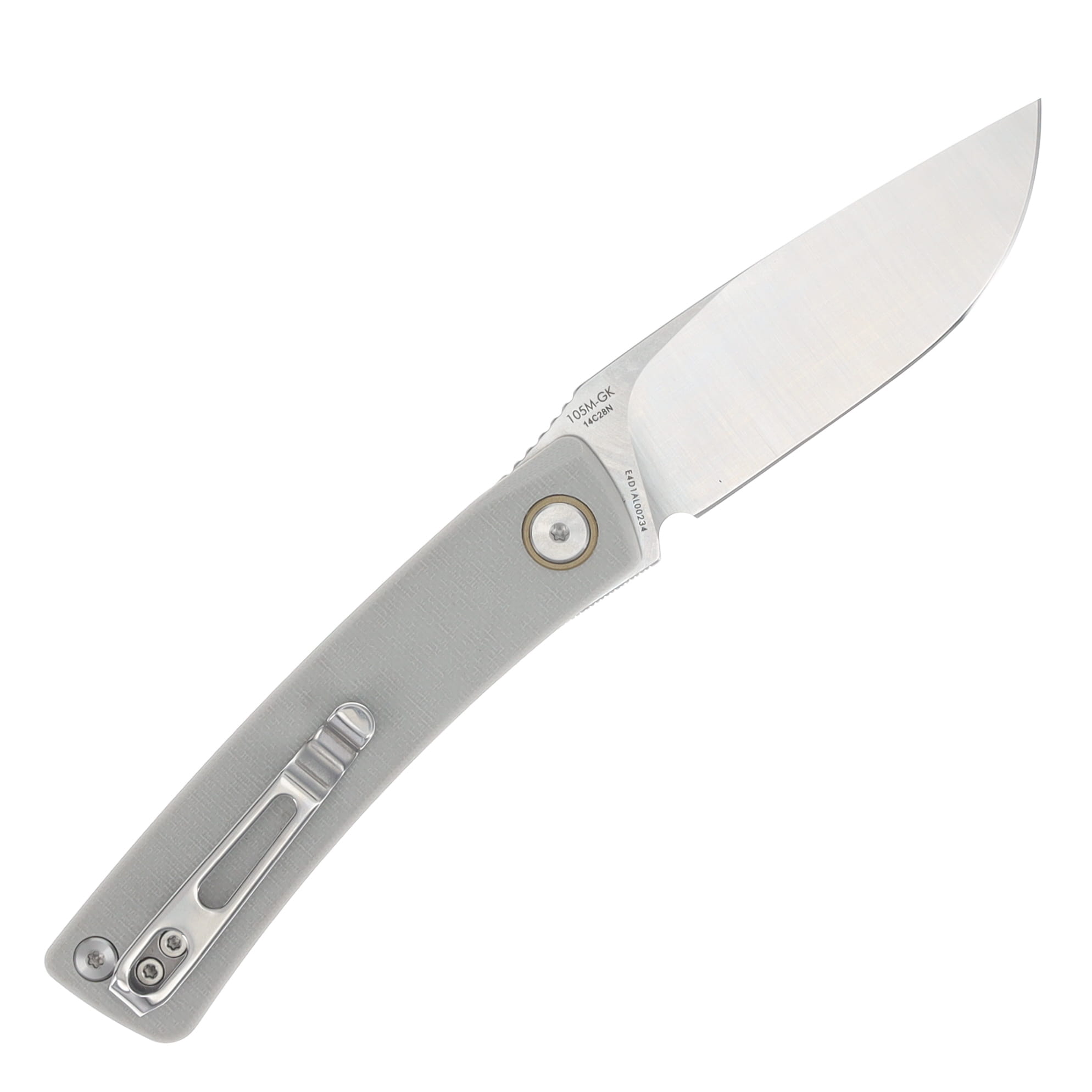 SRM Air Folding Knife Brushed Satin/Gray G-10 SRM-105M-GK View 2