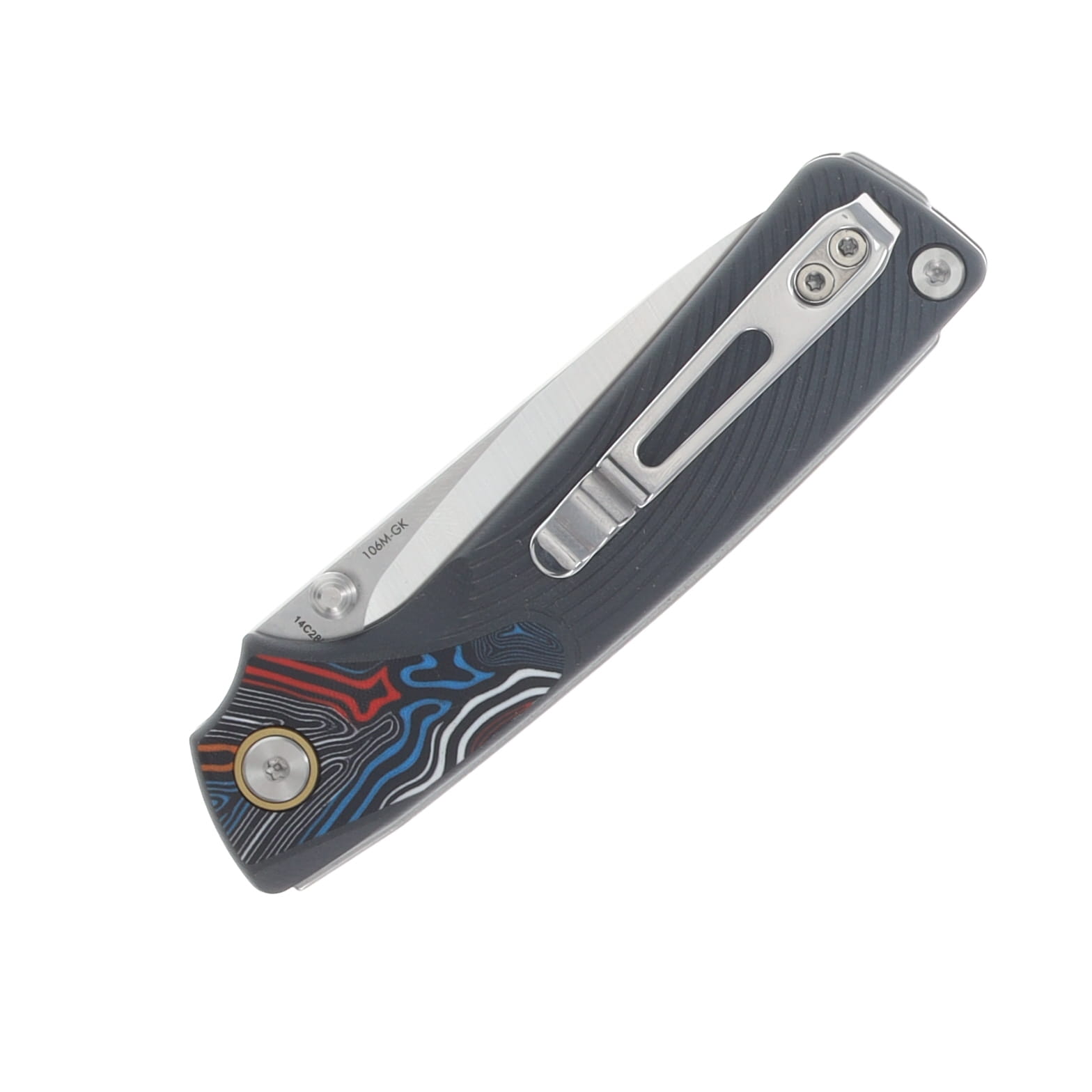 SRM Dome Slip Joint Folding Knife Brushed Satin/Dark Gray G-10 SRM-106M-GK View 5