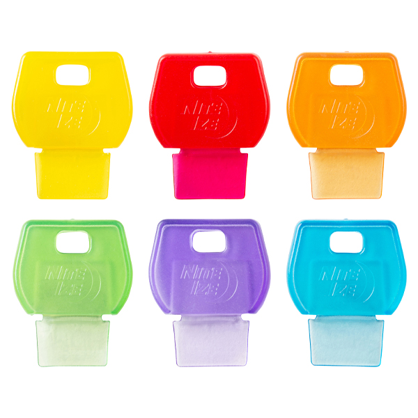 Nite Ize IdentiKey Covers Assorted Colors 6 pk KID2-A1-6R7 View 1
