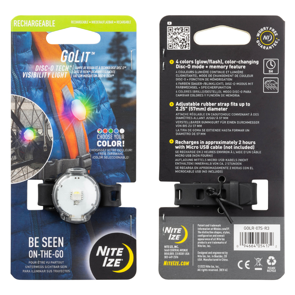 Nite Ize Golit Rechargeable Visibility Light Disc-O Tech View 4