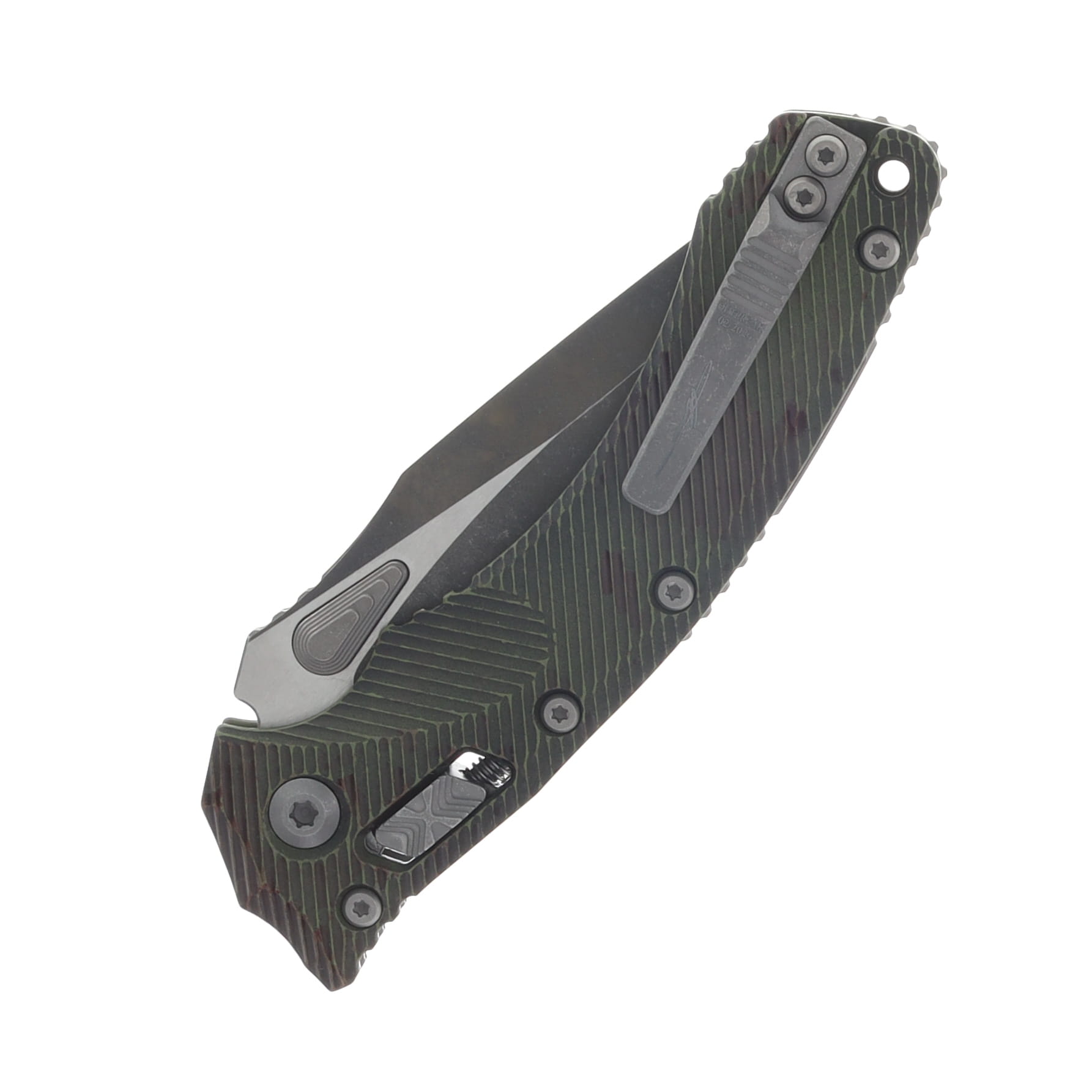 Microtech Amphibian® - RAM-LOK™  Folder S/E Outbreak® Signature Series Fluted Standard MT137RL1FLOBS View 5
