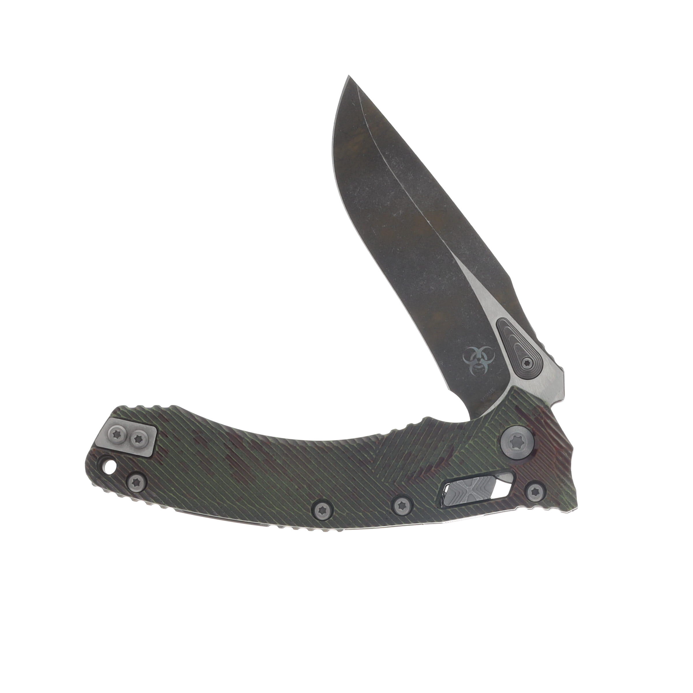 Microtech Amphibian® - RAM-LOK™  Folder S/E Outbreak® Signature Series Fluted Standard MT137RL1FLOBS View 3
