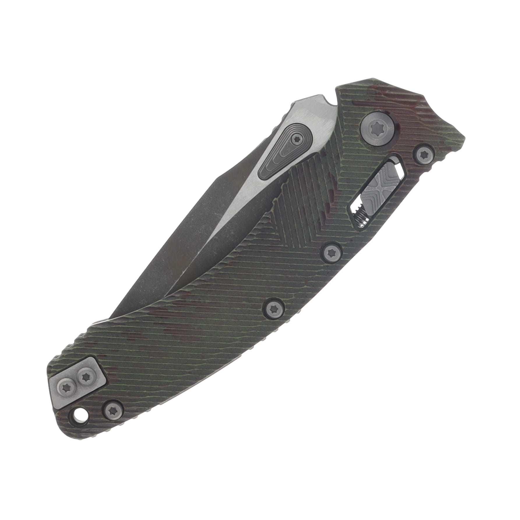 Microtech Amphibian® - RAM-LOK™  Folder S/E Outbreak® Signature Series Fluted Standard MT137RL1FLOBS View 6