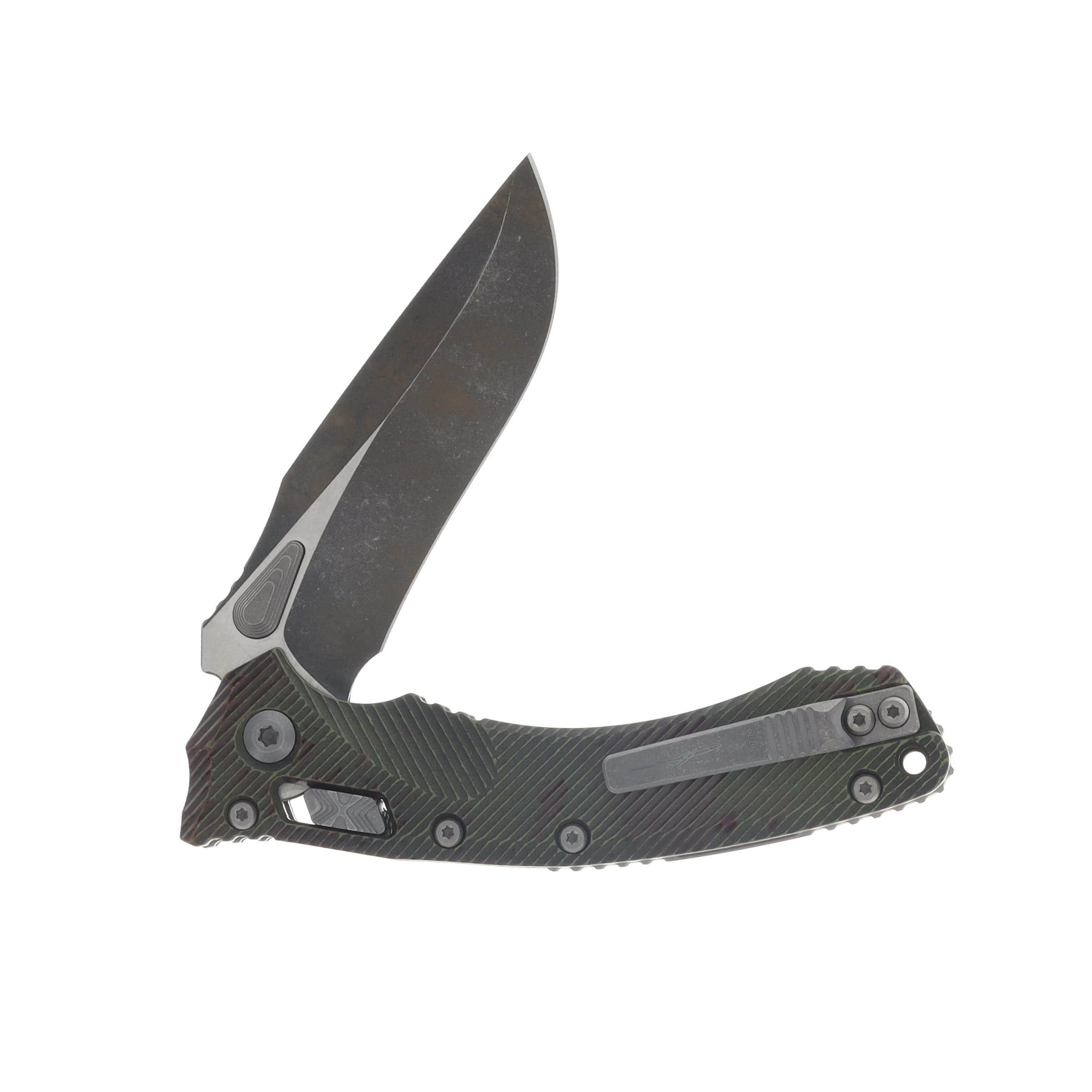 Microtech Amphibian® - RAM-LOK™  Folder S/E Outbreak® Signature Series Fluted Standard MT137RL1FLOBS View 4