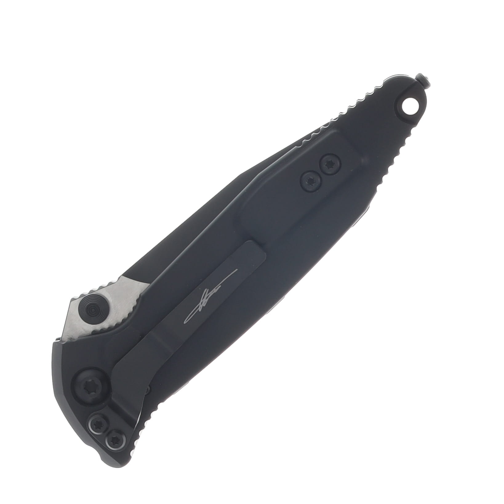 Microtech Socom Elite Folder Spearpoint Black Tactical Standard Signature Series MT1601TSS View 5