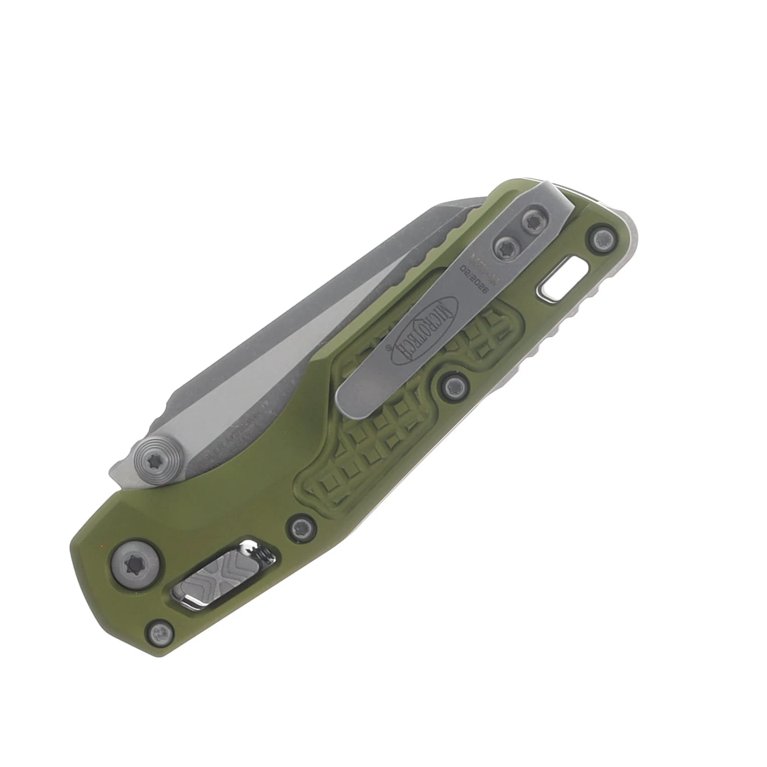 Microtech MSI Mini Ram-Lok Folder Apocalyptic Standard Frag Aluminum OD Green MT210M10APFROD View 5