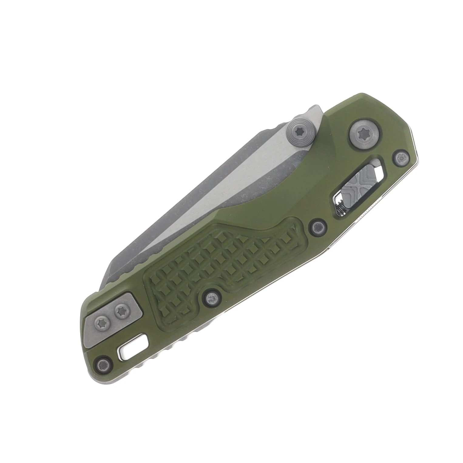 Microtech MSI Mini Ram-Lok Folder Apocalyptic Standard Frag Aluminum OD Green MT210M10APFROD View 6