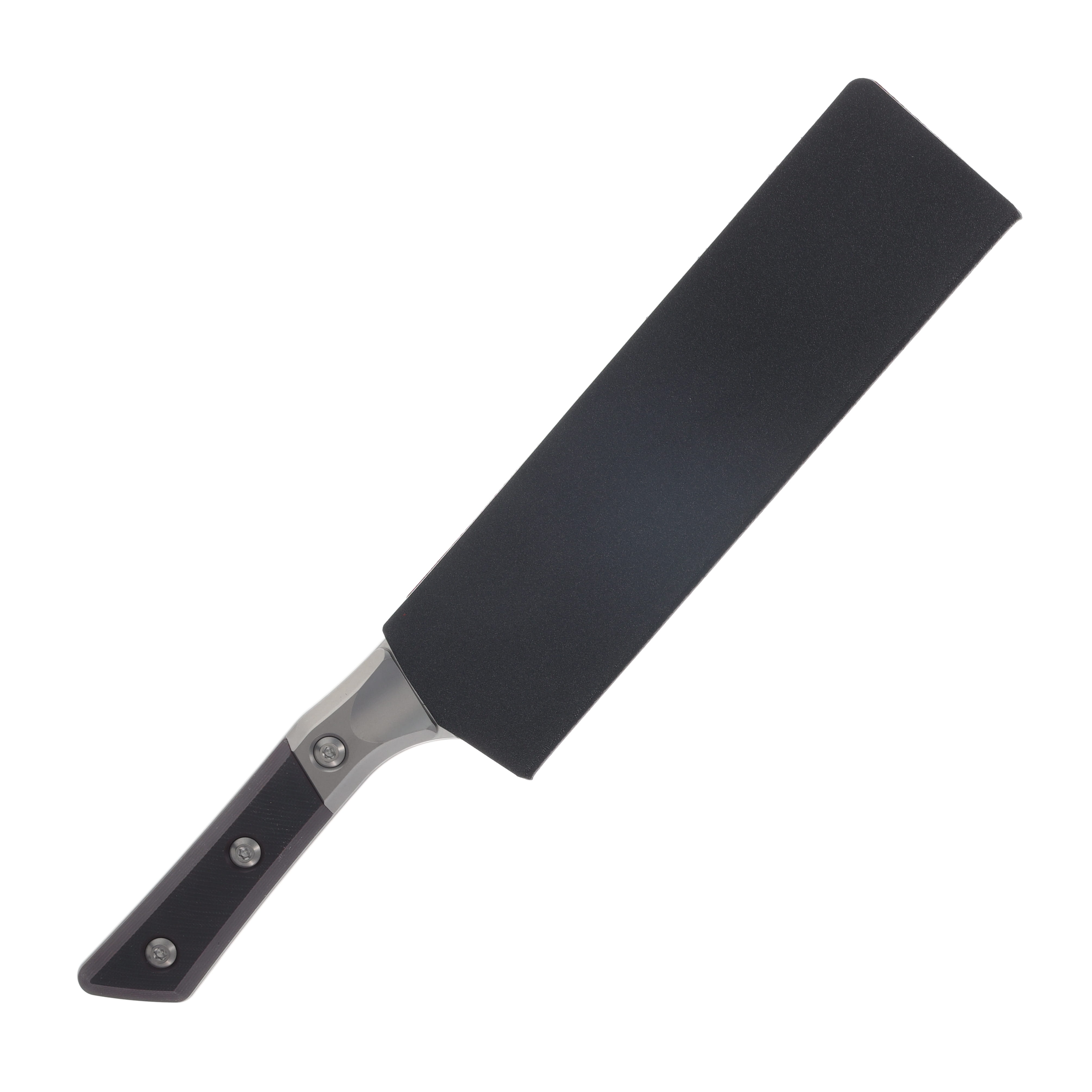 Microtech 8in Chef Knife Stonewash Standard Black Cherry G-10 MT3000B10BC View 3