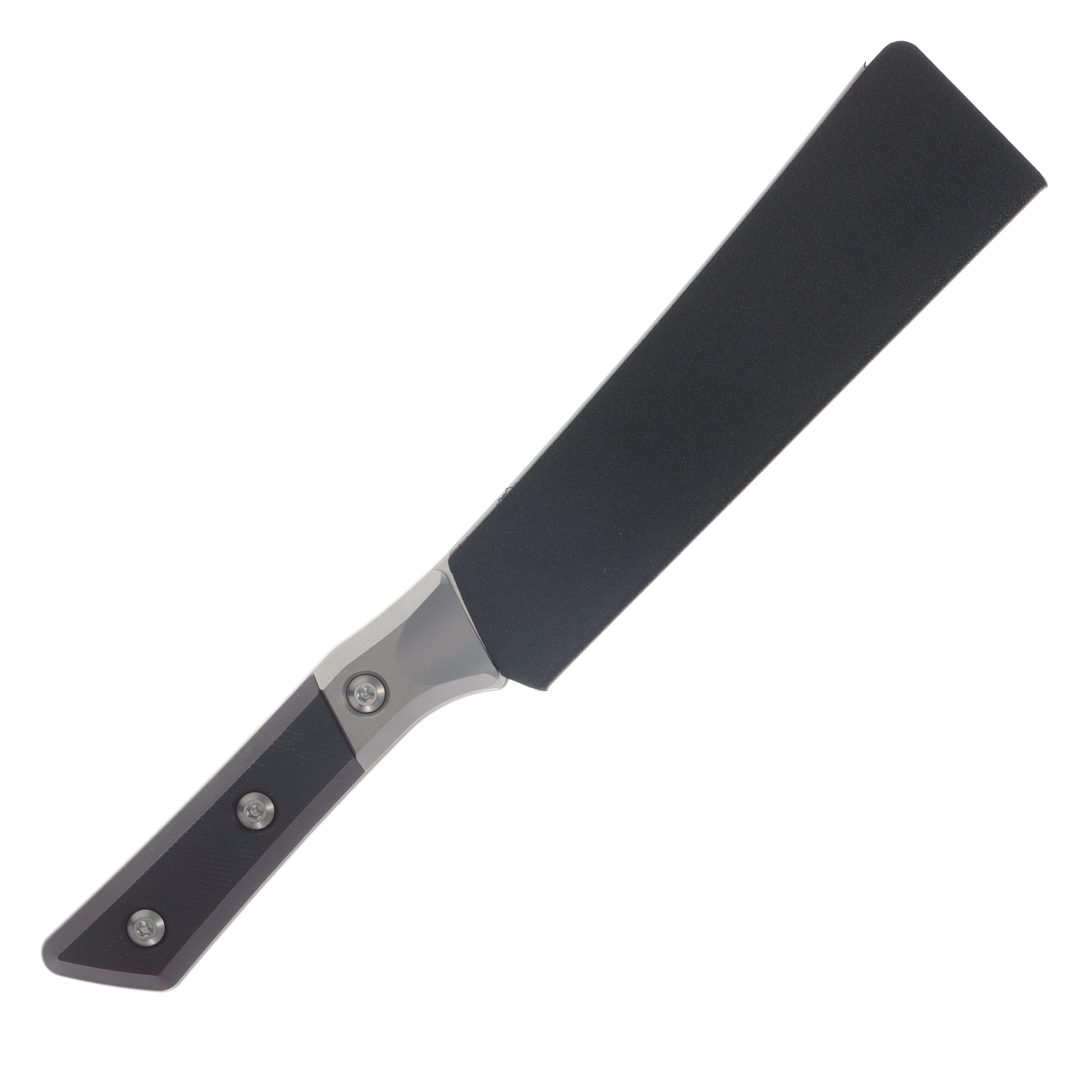 Microtech Boning Knife Stonewash Standard Titanium Bolster Black Cherry G-10 MT3100B10BC View 4