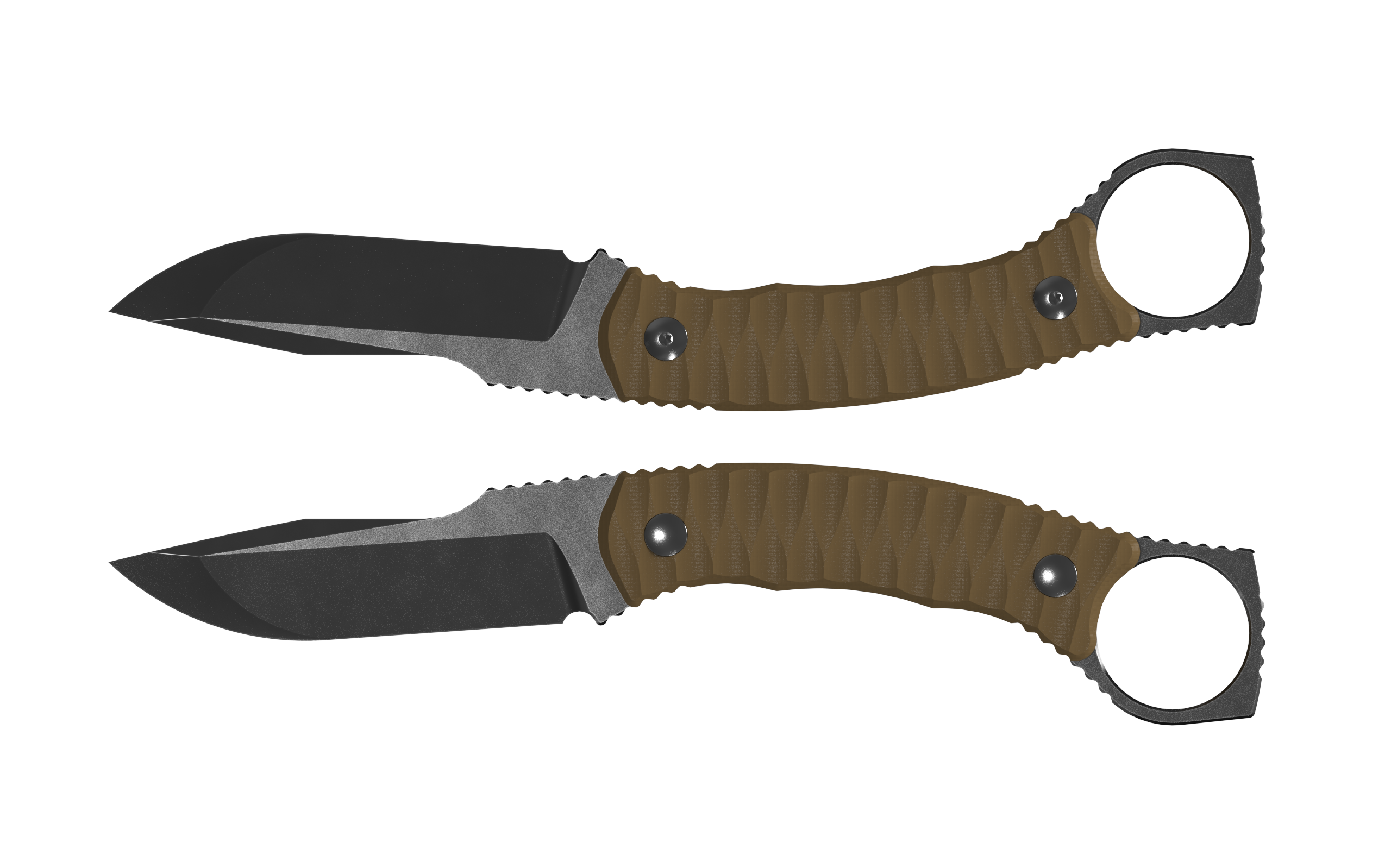 Kizer Billy Bones Fixed Blade Knife Gray PVD and Stonewashed AEB-L/Sand G-10 1115A2 View 1