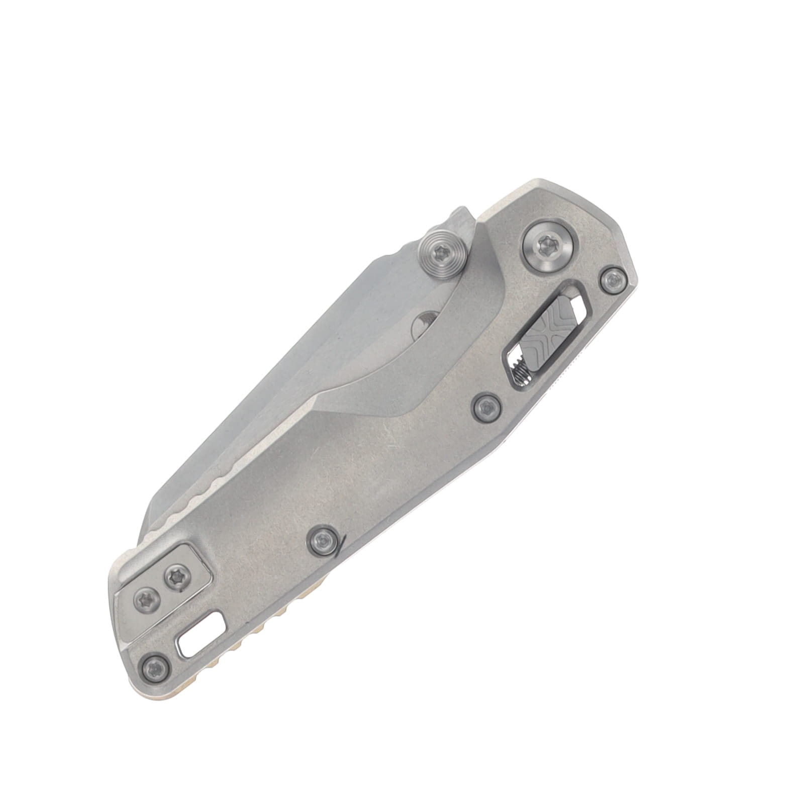 Microtech MSI Mini Ram-Lok Partial Serrated  Stonewash Bronze Titanium Double Vapor MT210M11MS2 View 5