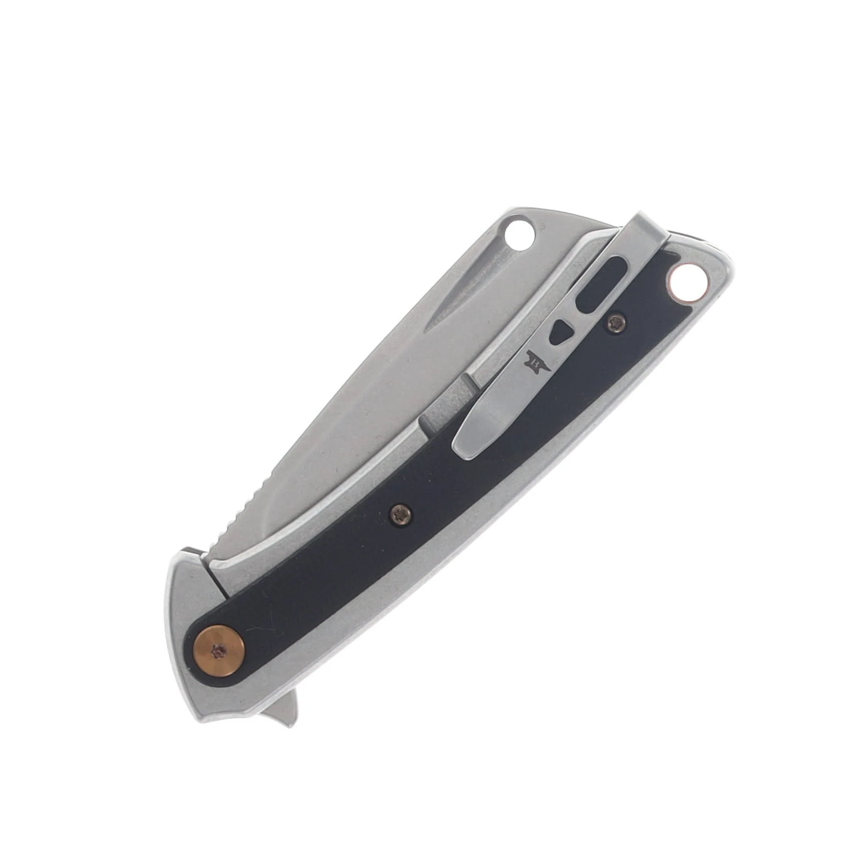 Buck HiLine XL Framelock Folding Knife Tumbled D2/Black G-10 with Gray Bolsters BU13314 View 6