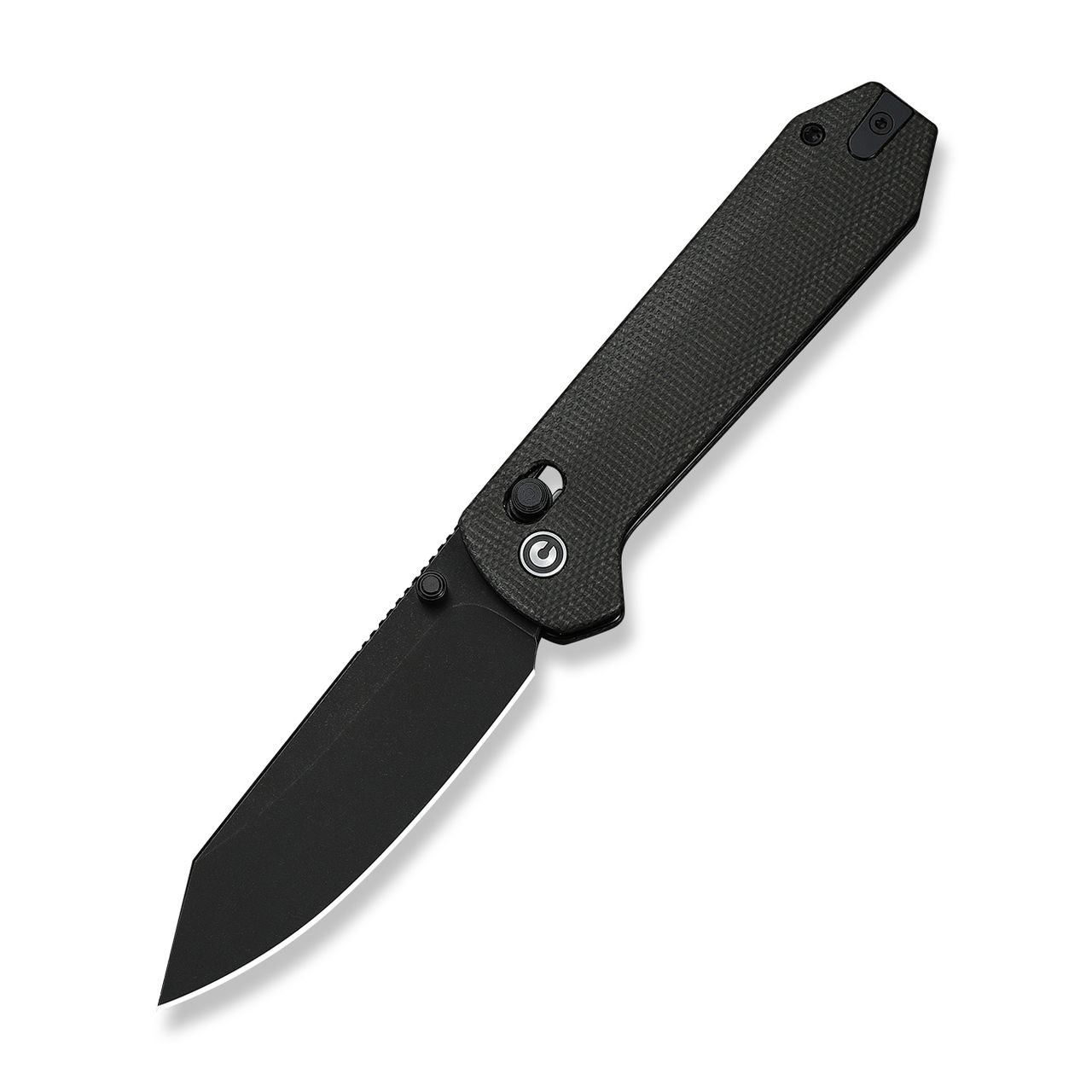 CIVIVI Over Yonder Folder Dark Green Canvas Micarta Handle Black SW 14C28N Blade View 1
