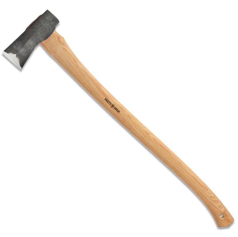Hults Bruk Kvillinge Splitting Axe 32" Curved American Hickory Handle H840790 View 4