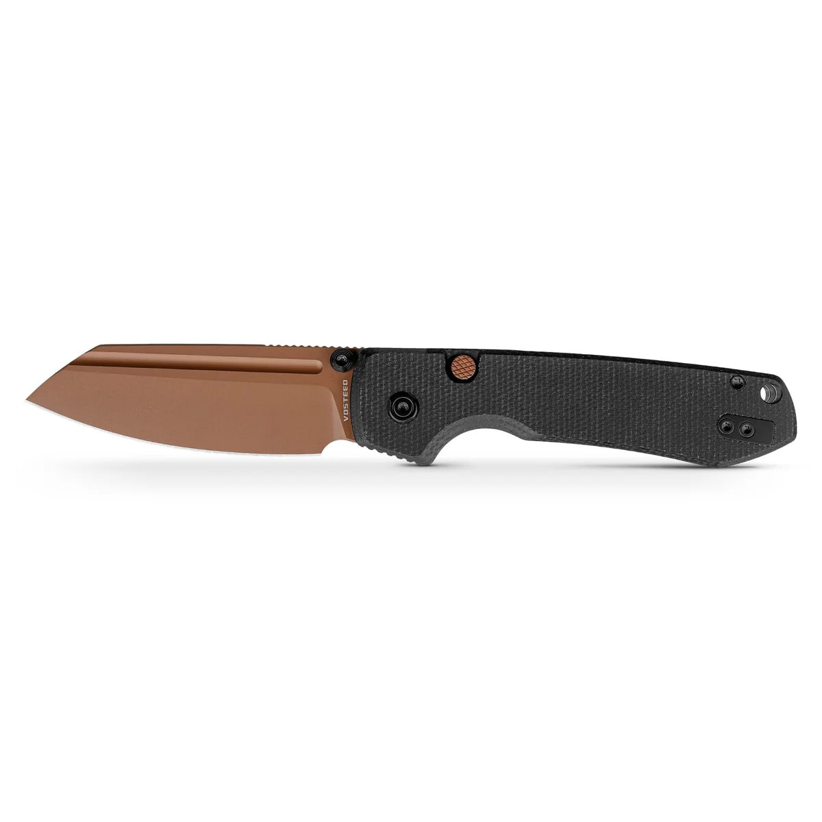 Vosteed Raccoon Top Liner Lock Folder 14C28N Copper Dune Blade