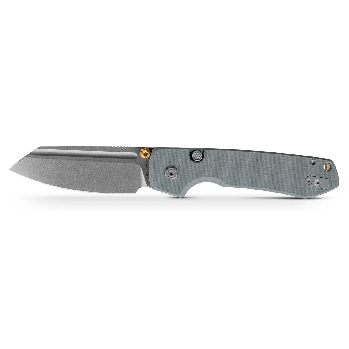 Vosteed Raccoon Top Liner Lock Folder  14C28N Stonewash Blade Gray G10 Handle A2930 View 1