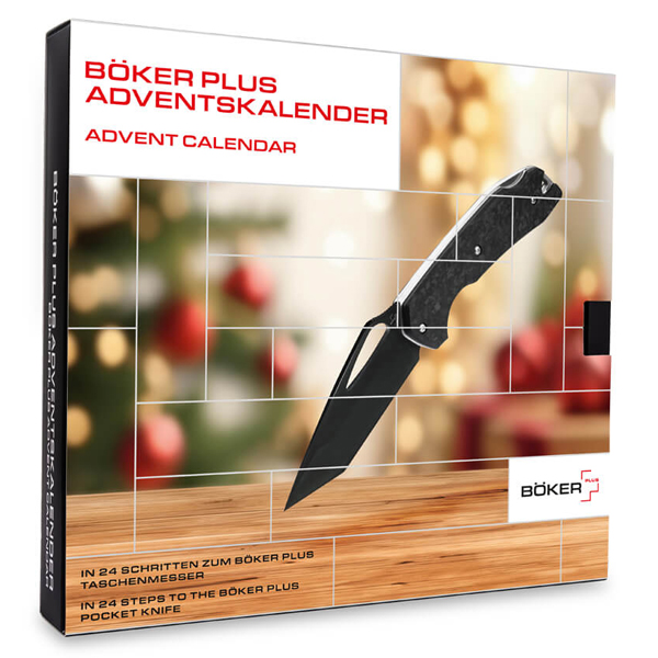 Boker Plus Advent Calendar 2026 EDC Folder 3.07in Plain Black Tanto View 1