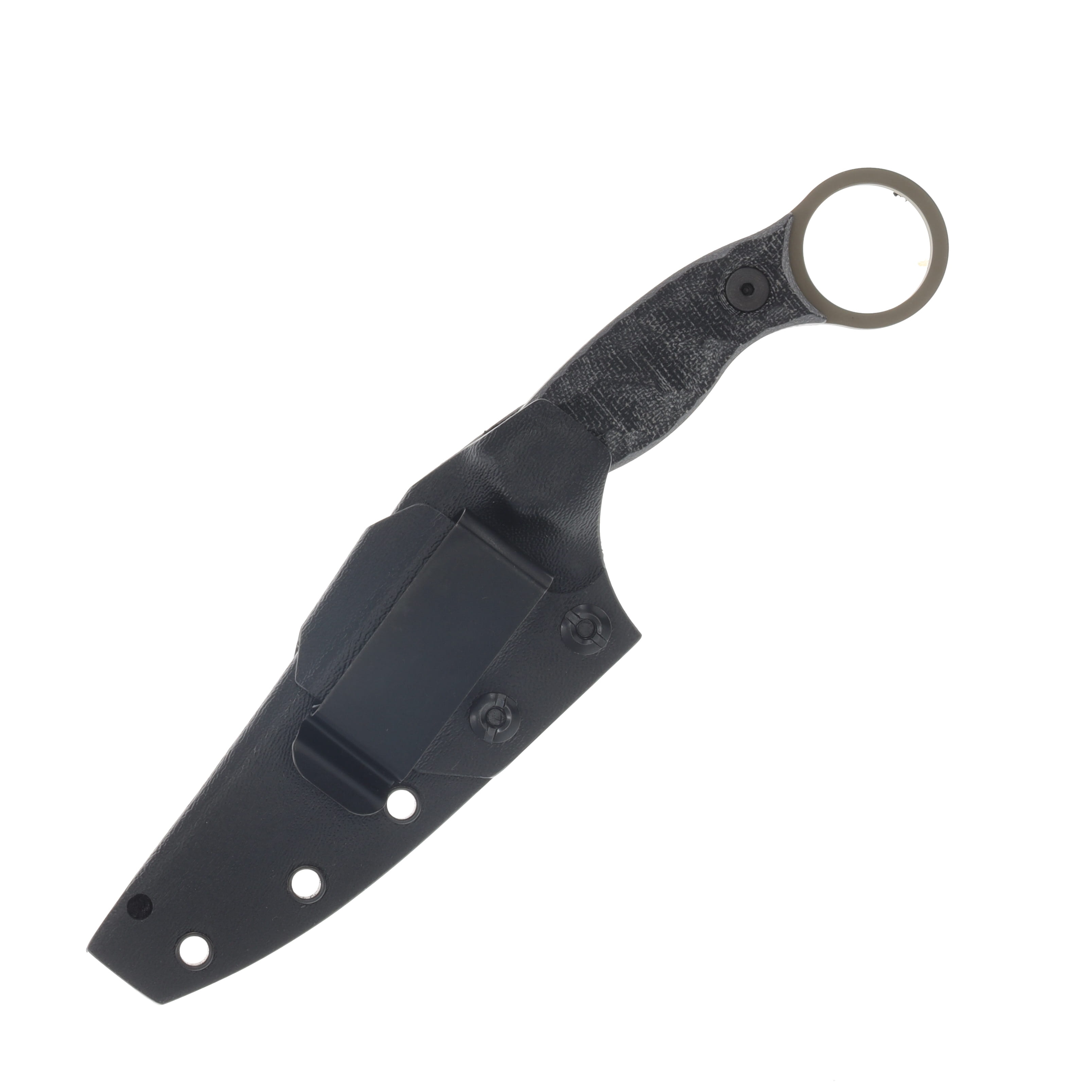 Half Face Blades Osoraku Fixed Blade Knife 4in Plain FDE Drop Point HFOSORAKUBCM View 3