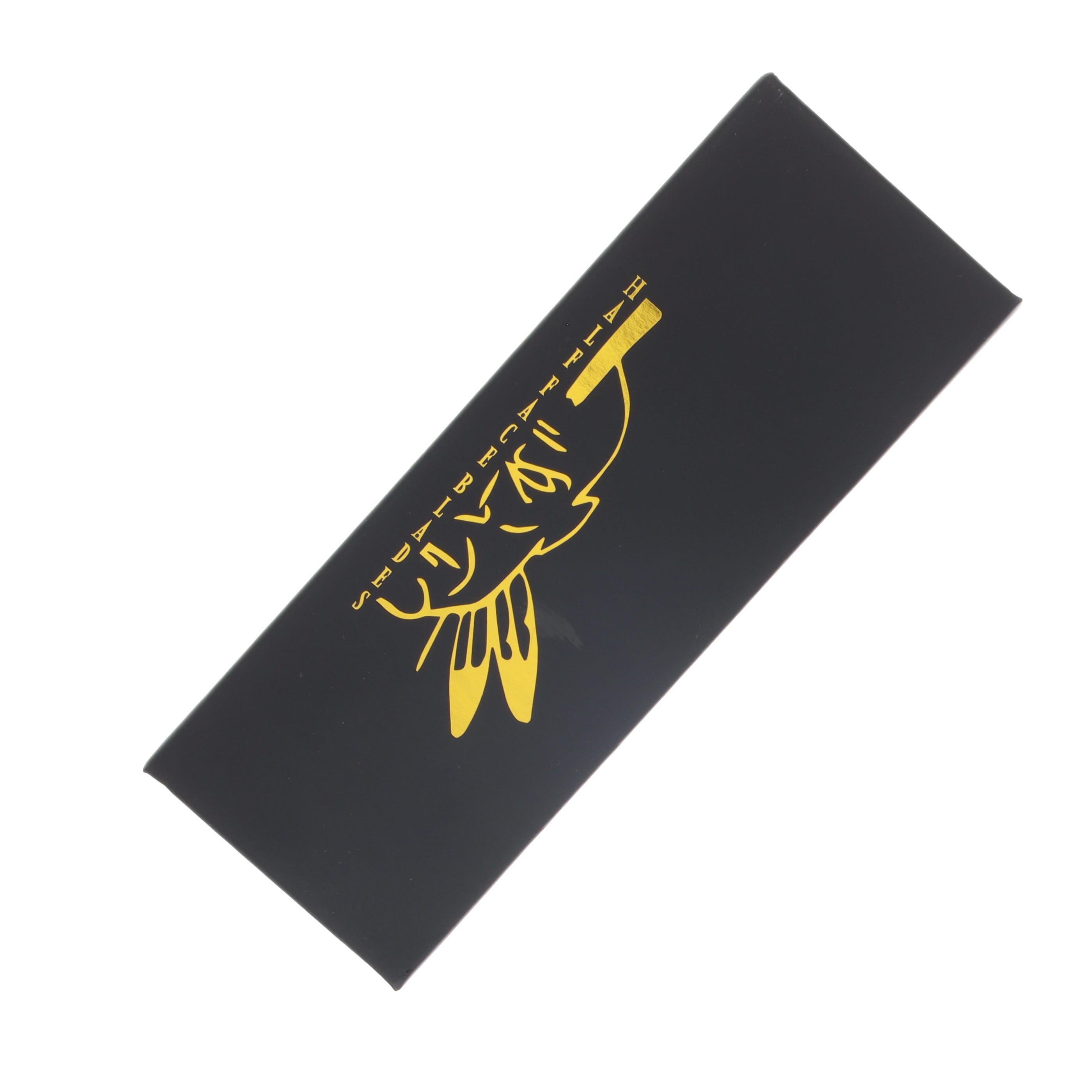 Half Face Custom Kwaiken Folder Desert Ironwood and Black W/Gold Web Tru-Stone Inlay Anodized Green Handle Black Nitride Blade Textured Grip HFCUSTKWAIKENFDDIBKGLD View 8
