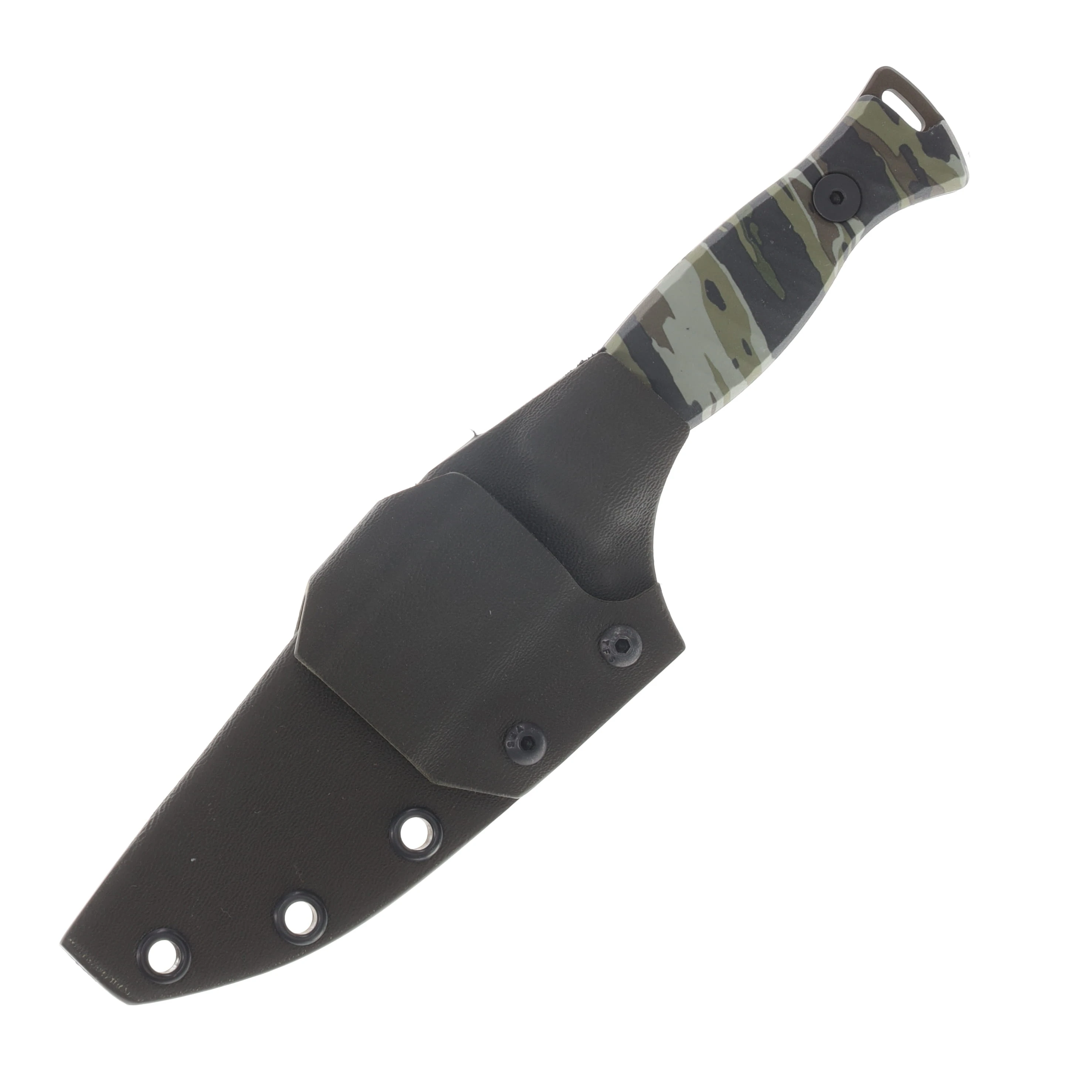 Half Face Blades The 86' (HFB x Realtree) Realtree Original Camo 3.75in Plain Midnight Bronze Drop Point View 3