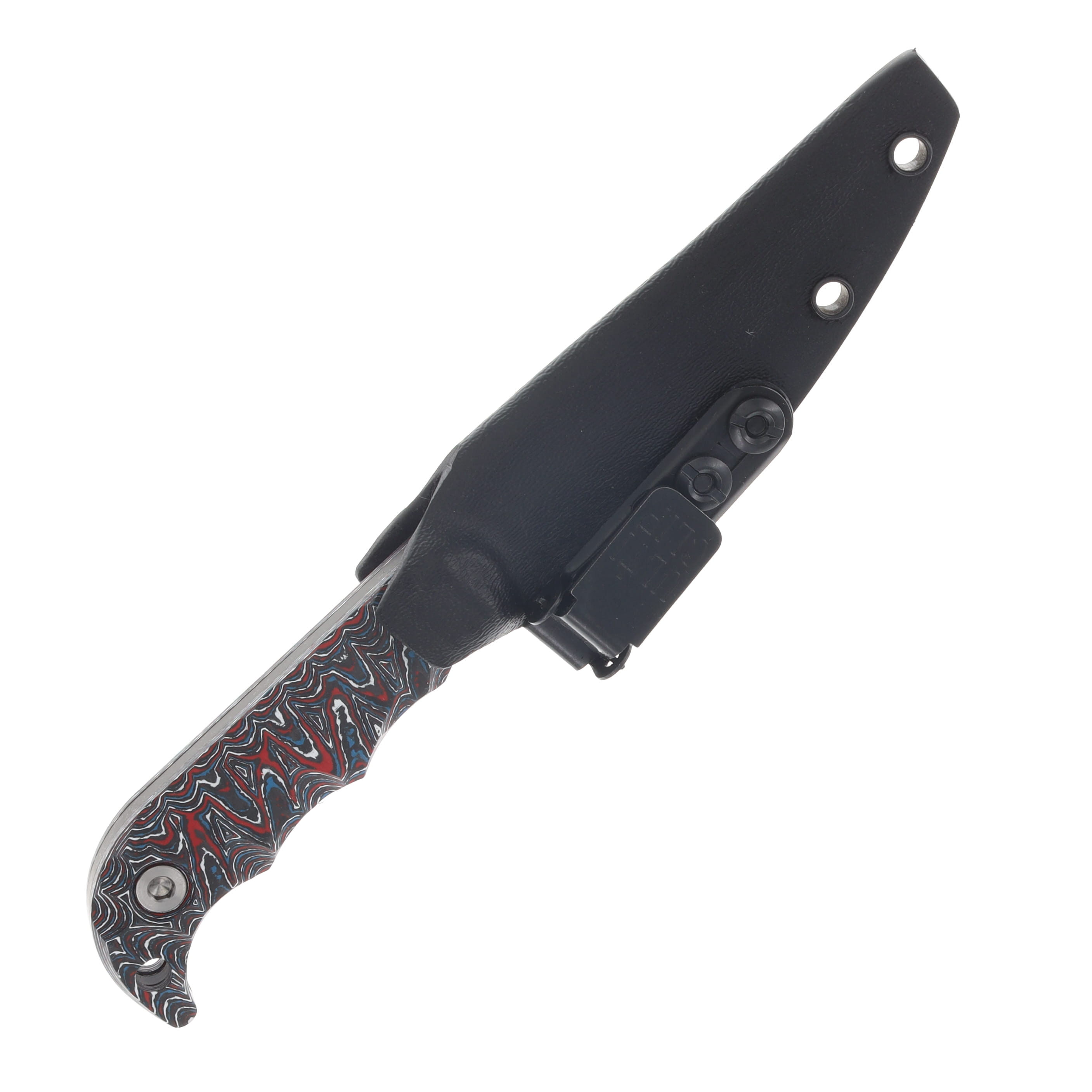 Half Face Senator Fixed Knife Nebula Carbon Ti Allen Bolts Textured Grip HFSENNEBCN View 4