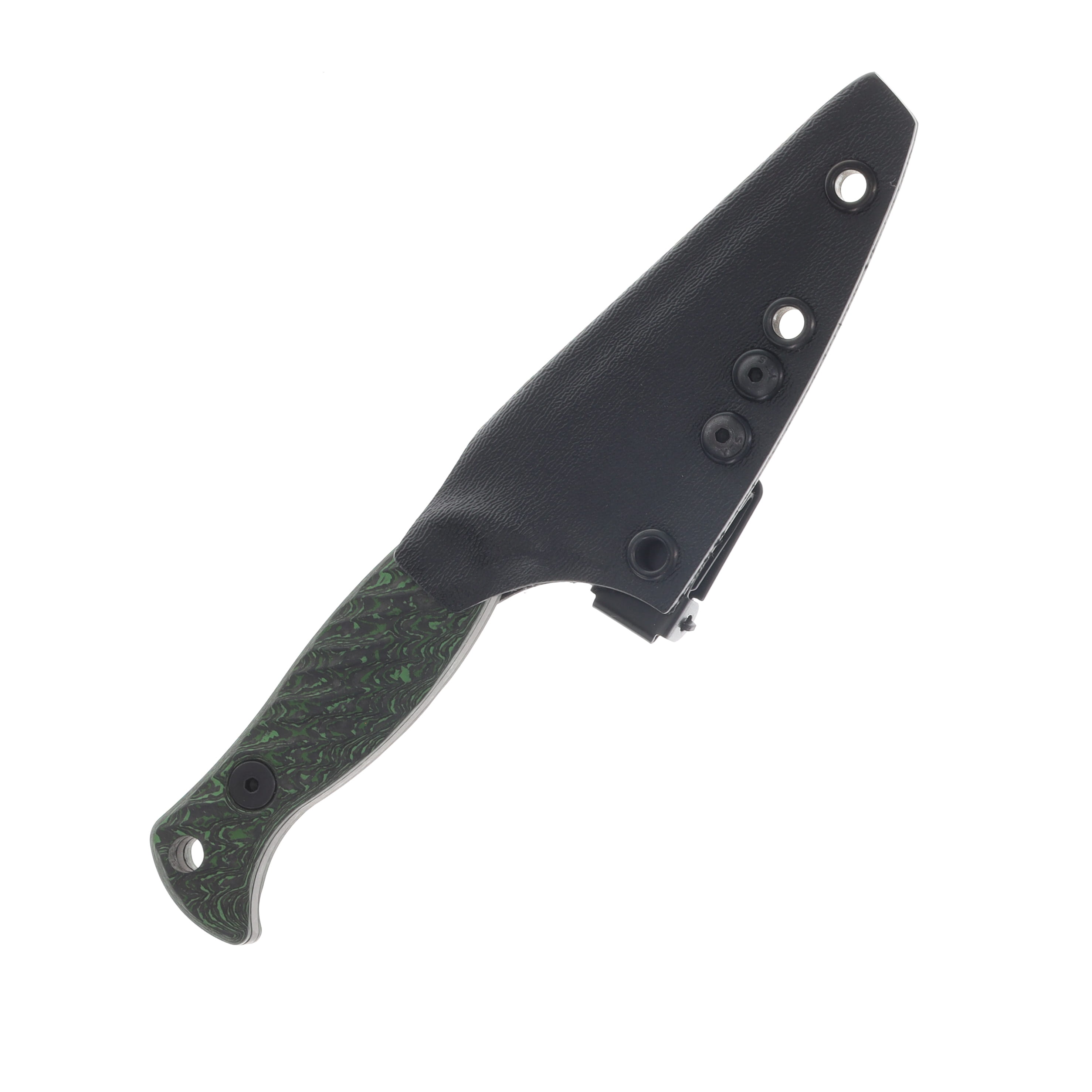 Half Face Gulo Gulo Fixed Knife Junglewear Carbon Fiber Allen Bolts Iron Grip HFGULOJWCF View 3
