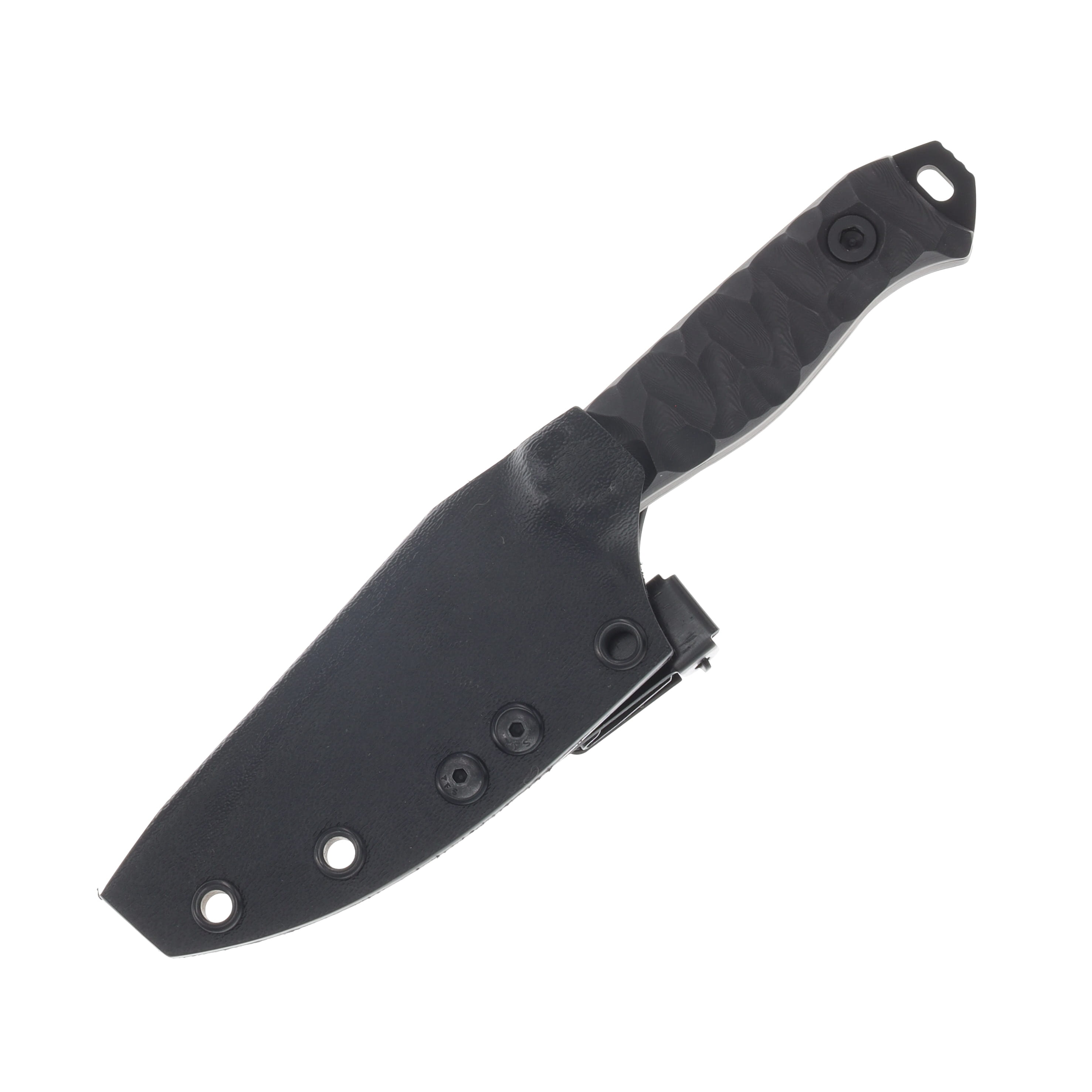 Half Face Blades Field Knife Jr Black Dunes 3.5in Plain Armor Black Modified Drop Point HFFKJBKDUNESCN View 3