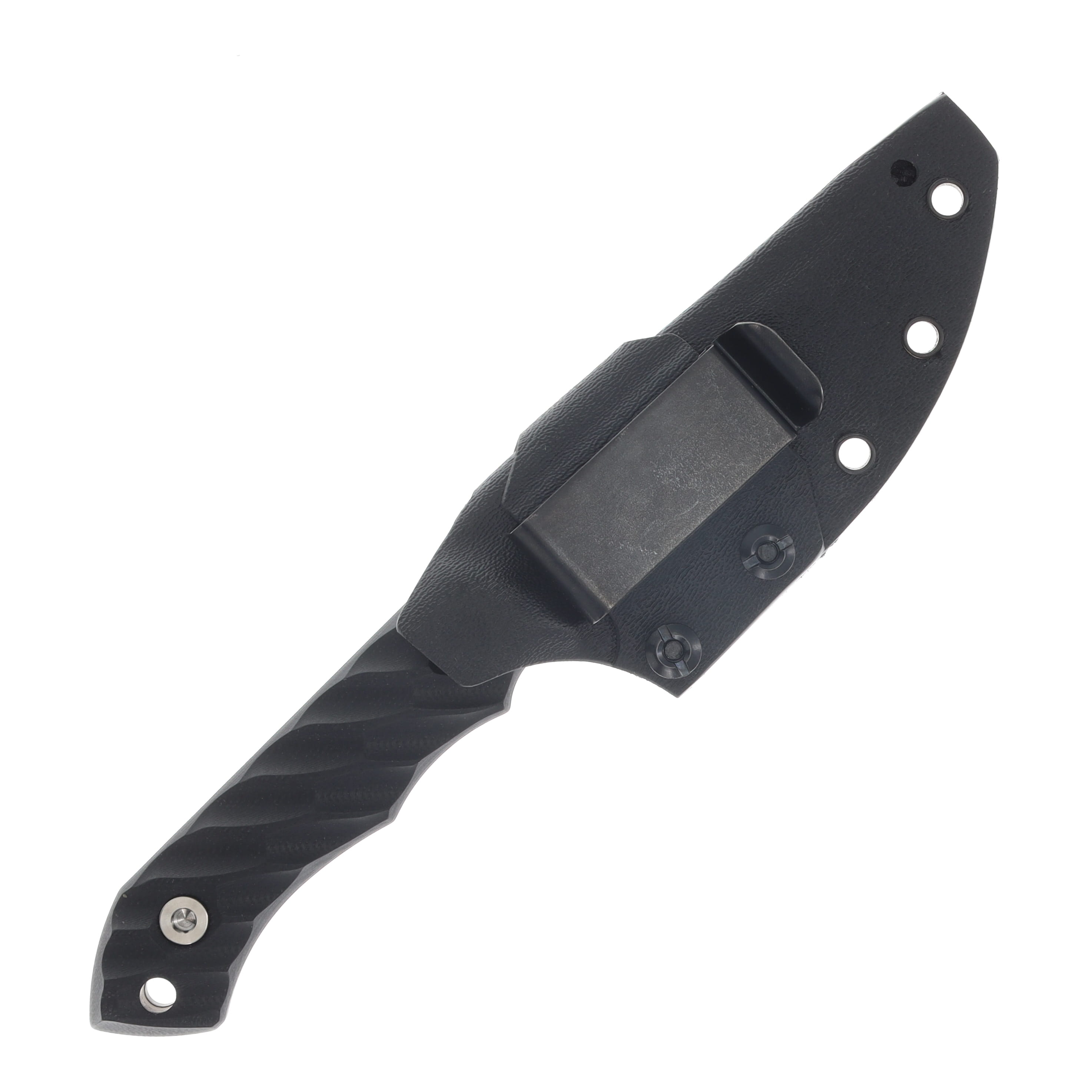 Half Face Red Cloud- Fixed Knife Black G10 Armor Black Cerakote Allen Bolts Iron Grip HFREDCLOUDBK View 4