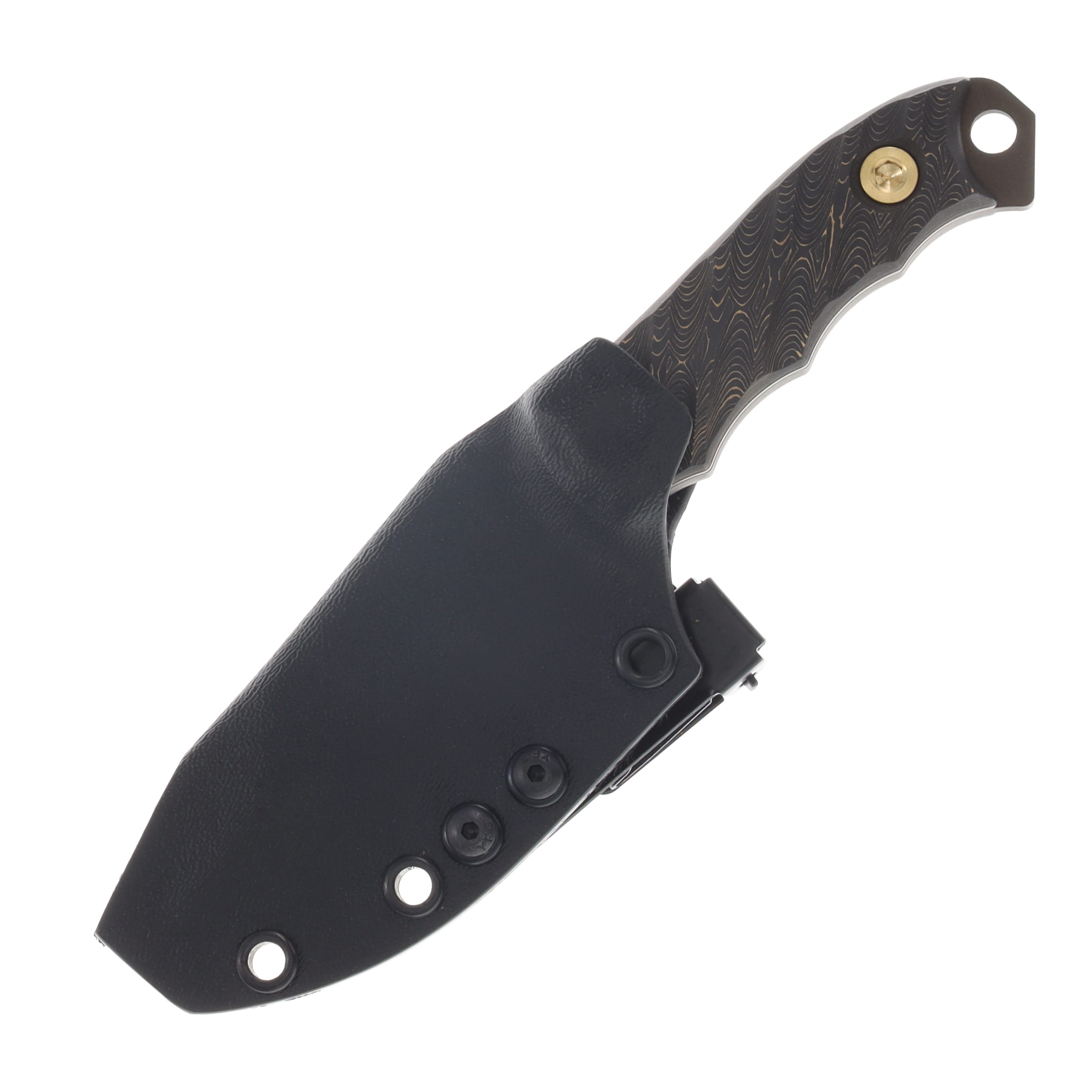 Half Face Blades Disaster Cub Gold Camo Carbon 3.1in Plain Midnight Bronze Modified Drop Point HFDISASTERCUBGLDCAMOCN View 3