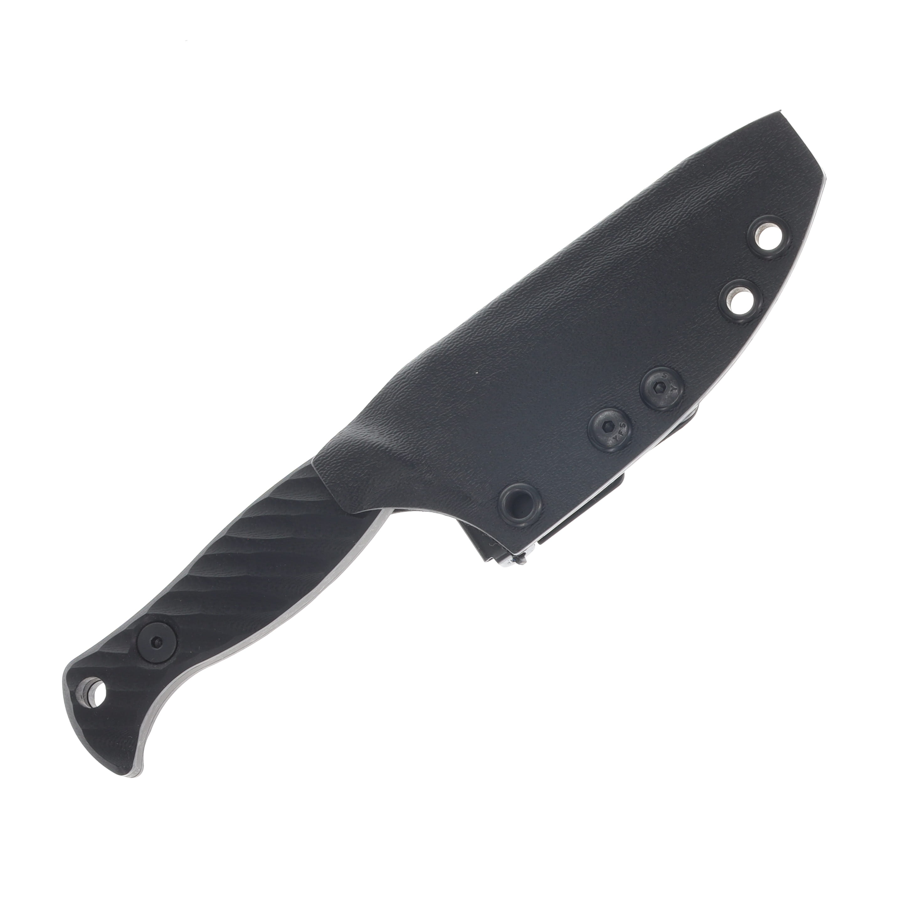 Half Face Blades Extremis MK1 4in Plain Black Modified Spear Point HFEXTREMMK1BKTXT View 4