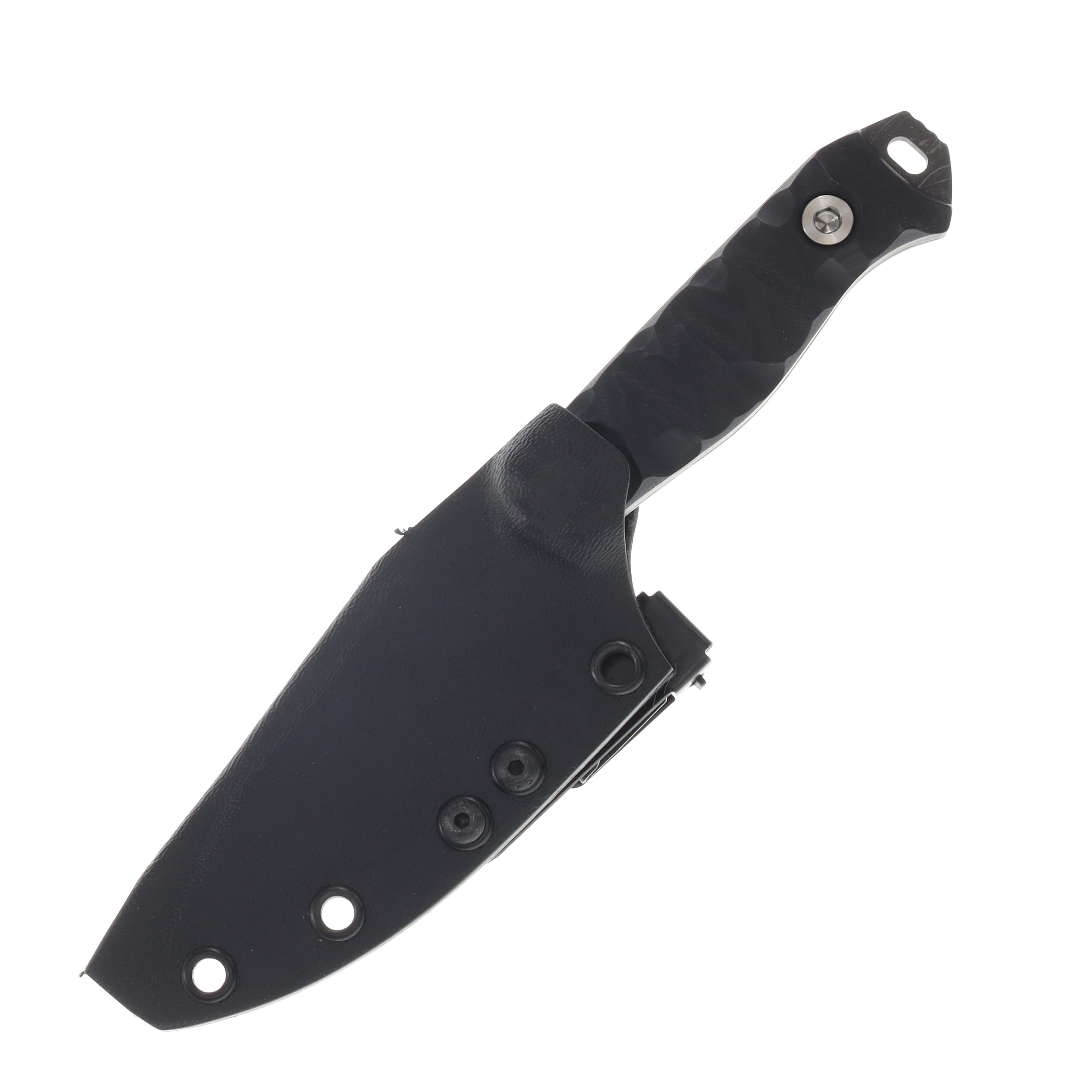 Half Face Blades Field Knife Jr 3.5in Plain Black Cerakote Drop Point HFFKJBK View 3