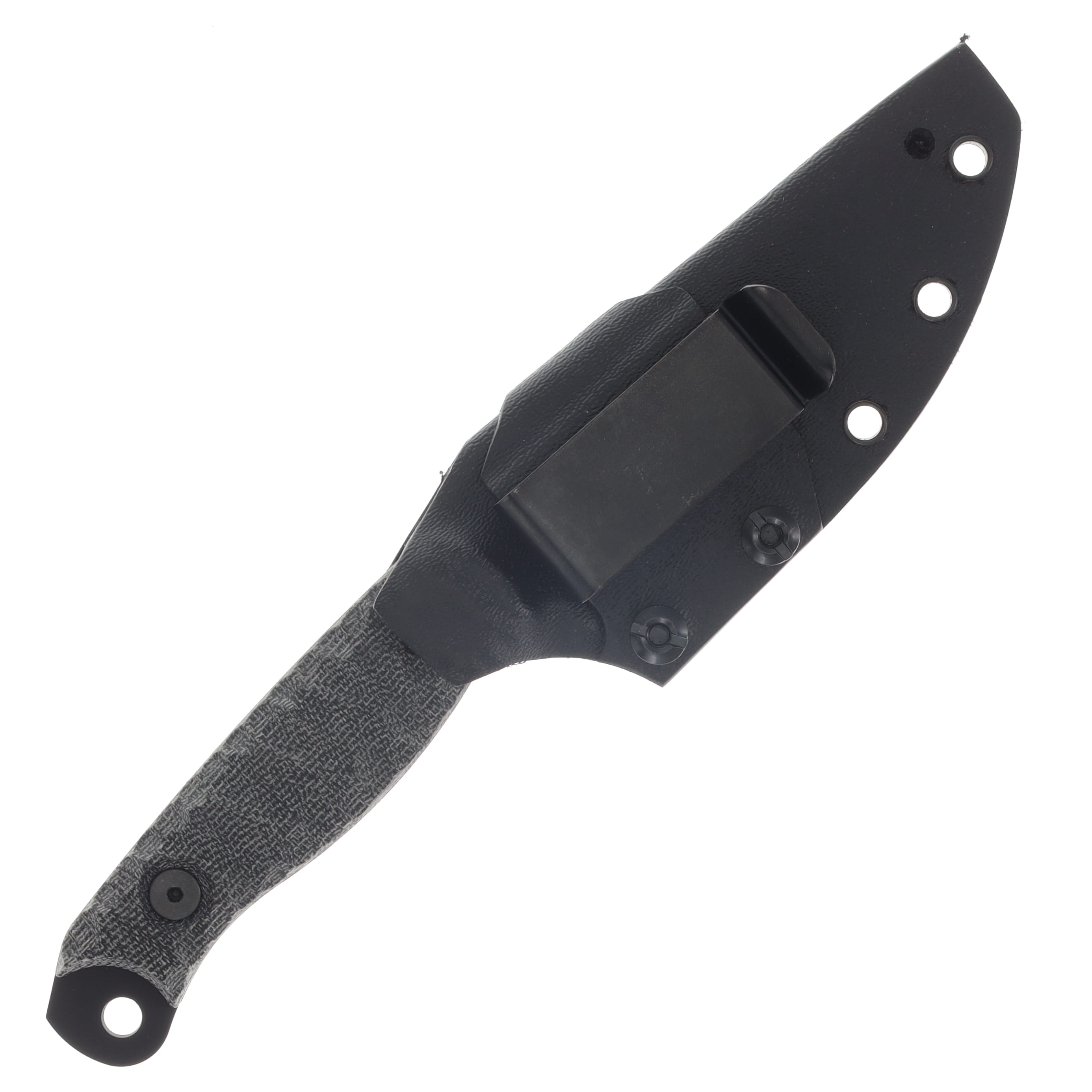 Half Face Blades Crow Scalper 4in Plain Armor Black Cerakote Drop Point HFCROWSCALPBCM View 4
