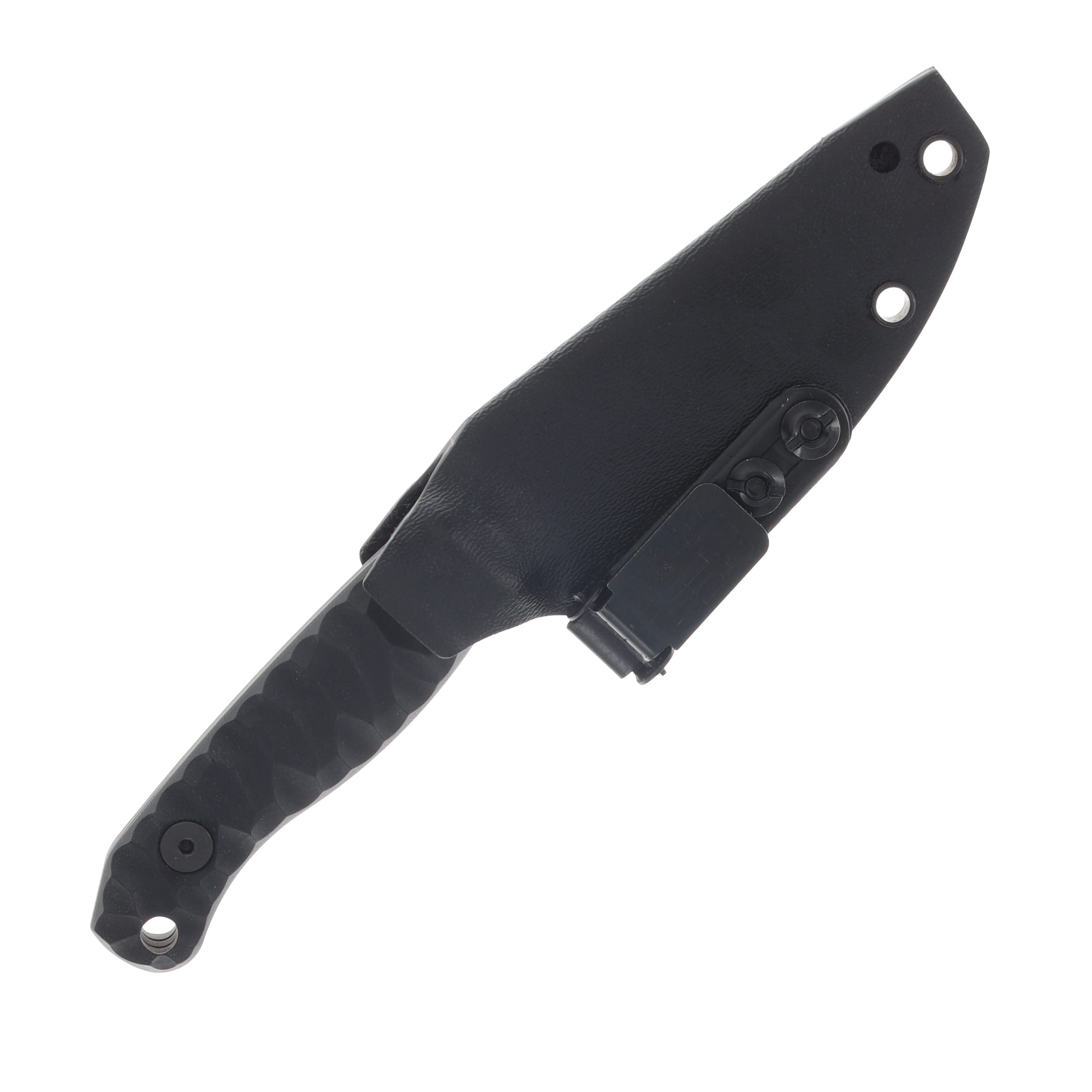 Half Face Blades Feather Light 3.5in Plain Armor Black Cerakote Drop Point HFFEATHLIGHTBK View 3