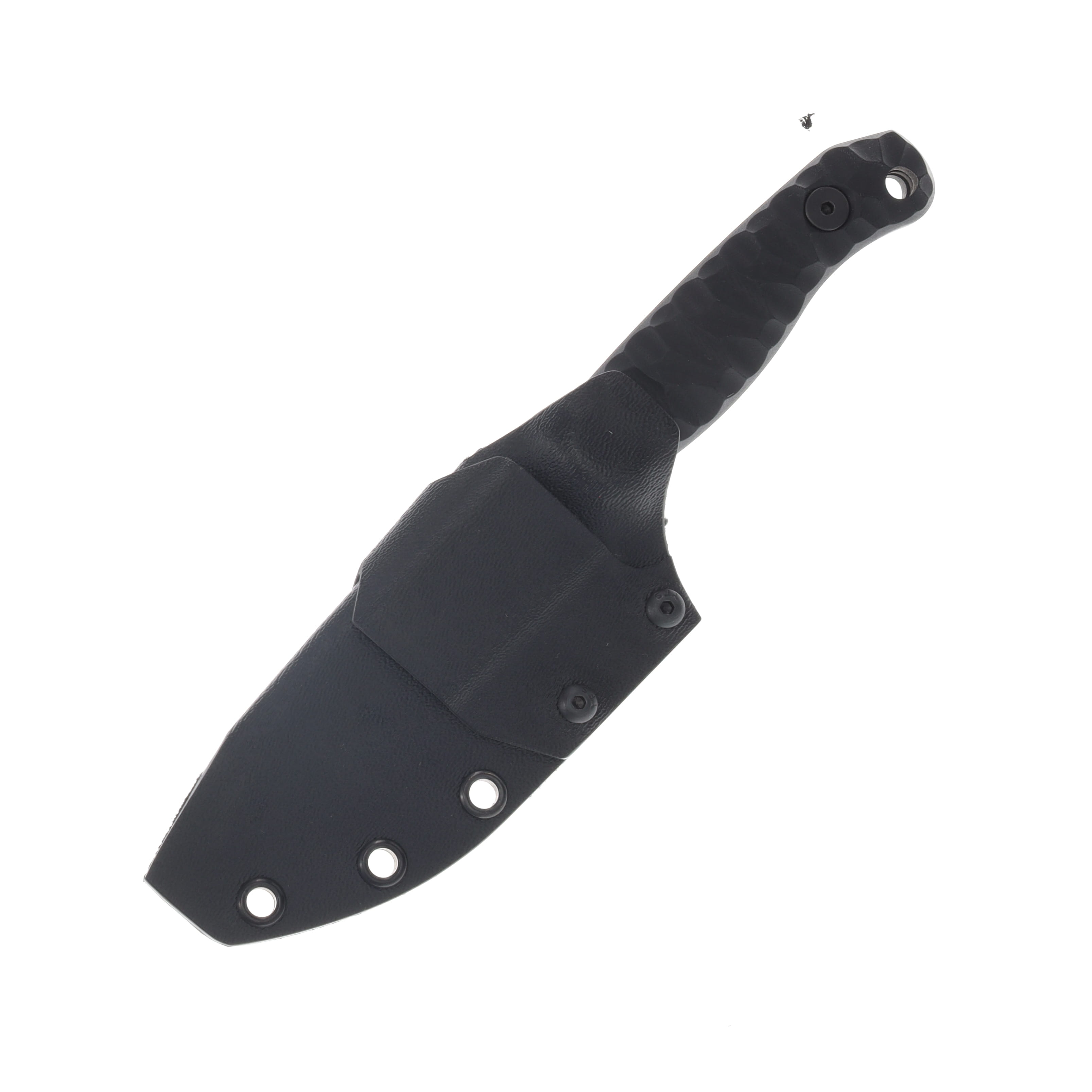 Half Face Blades Skinner Jr 3.7in Plain Black Modified Drop Point HFSKINJRBK View 4
