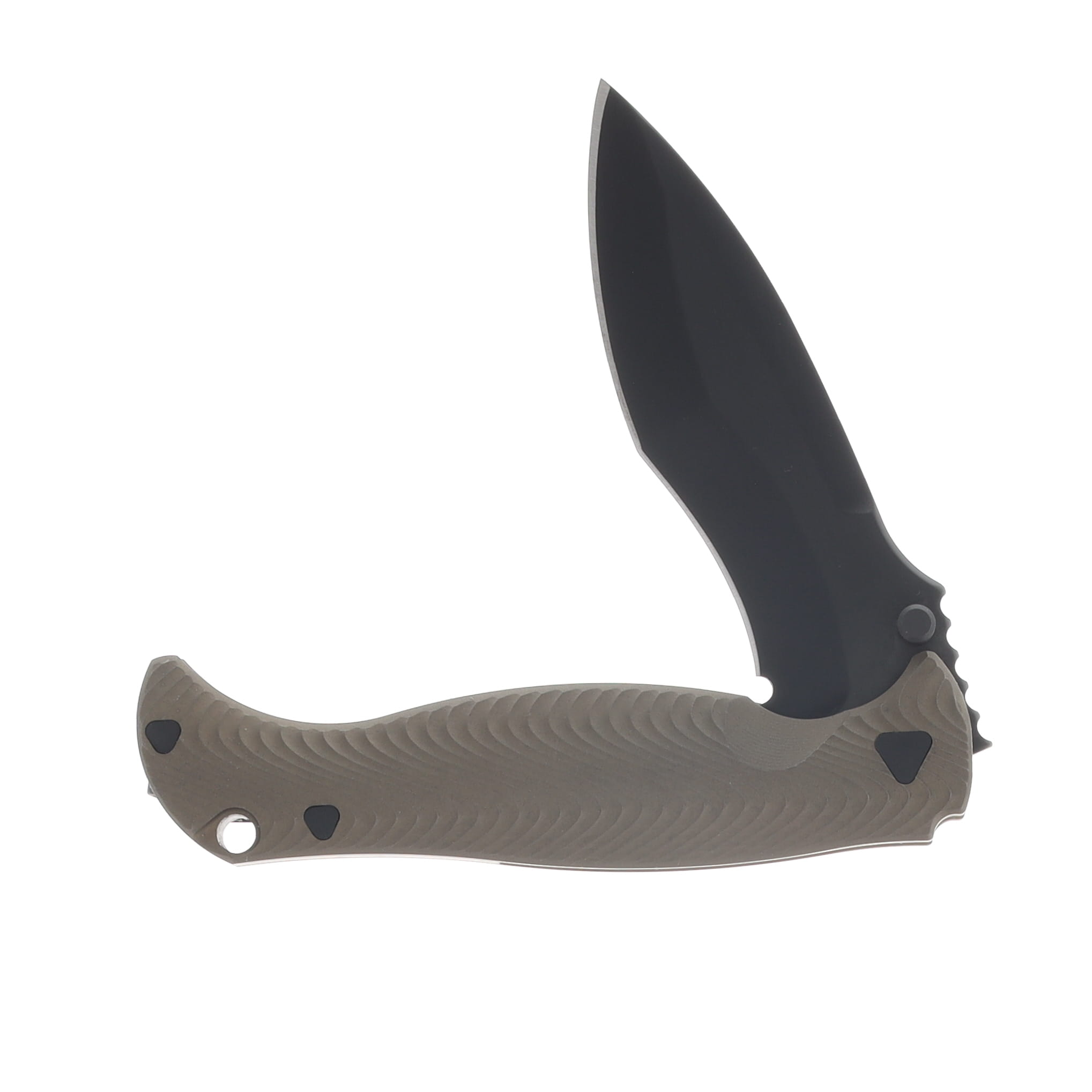 Half Face Extremis Folder Blasted Bronze Anodized Titanium Ti Scales PVD Coated Blade HFEXTREMFLDBLSTBZANO View 3