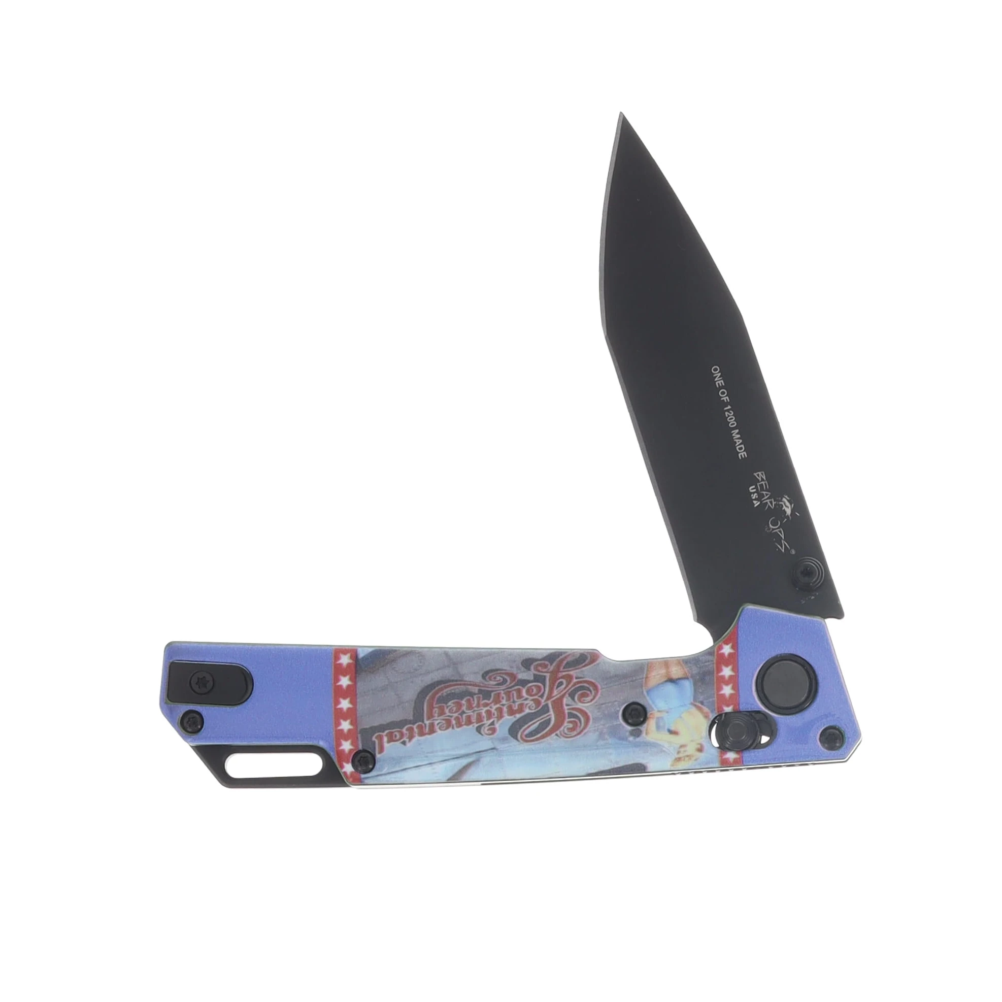 Bear & Son Famous Pin-Up Art On World War II Bombers 3Pc Folding Knife Set- Jan Feb Mar and Calendar U26JFMC View 7