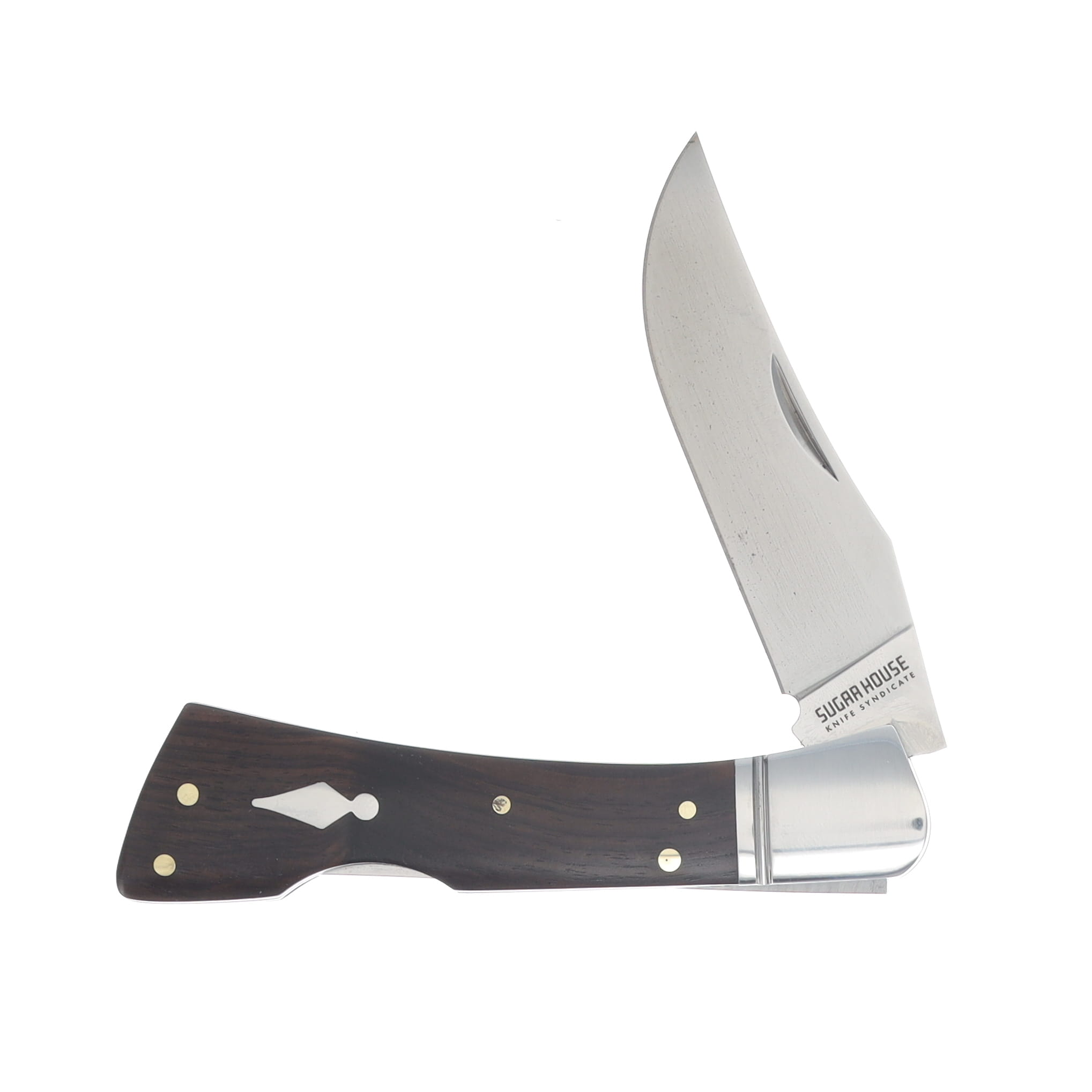 Finch Flying Goddess Alley Cat 2.75in Plain Satin Modified Clip Point FG215 View 3