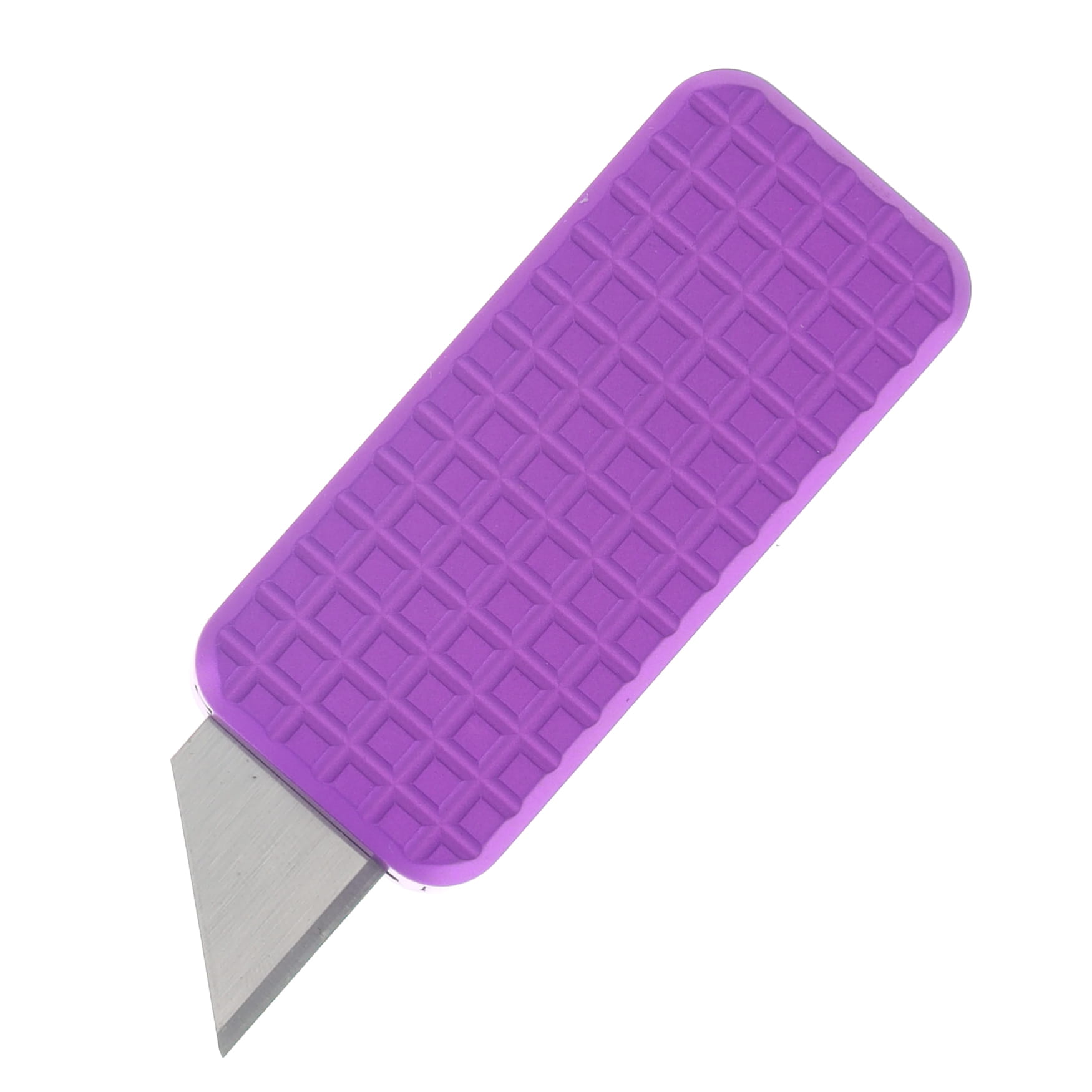 Rivery Zero Cab Lab Collaboration Grenade OTF Utility Knife W/Purple Aluminum Handle View 1