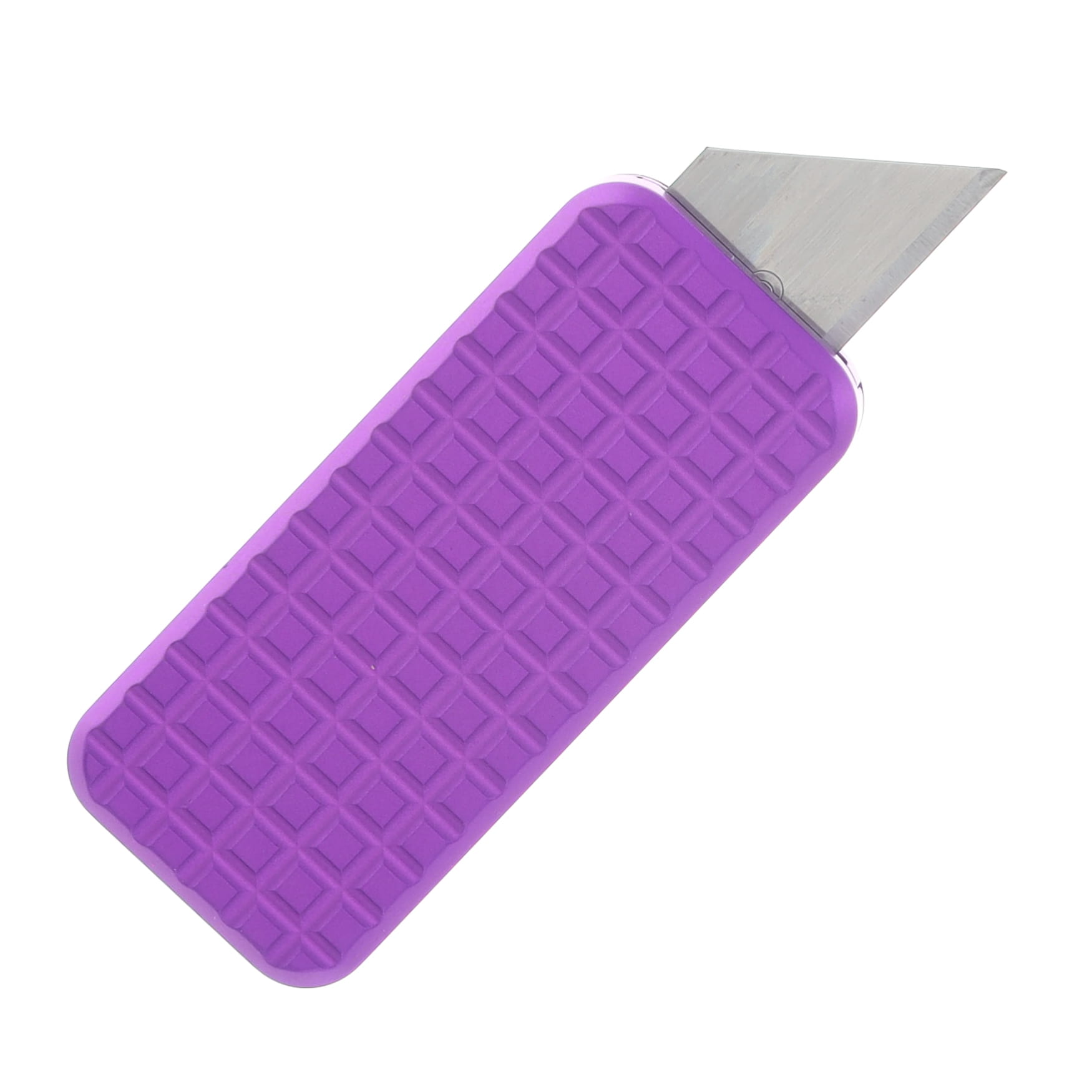 Rivery Zero Cab Lab Collaboration Grenade OTF Utility Knife W/Purple Aluminum Handle View 2