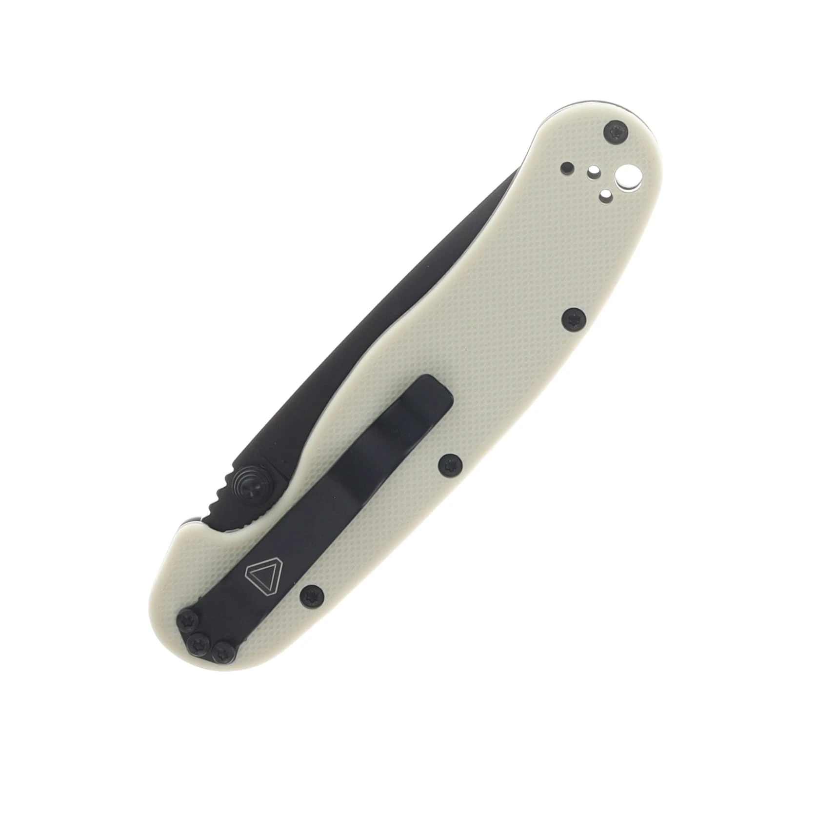 Ontario Knife Co Rat II Folding Knife Ivory 3in Plain Black Drop Point ON8862BONE View 6
