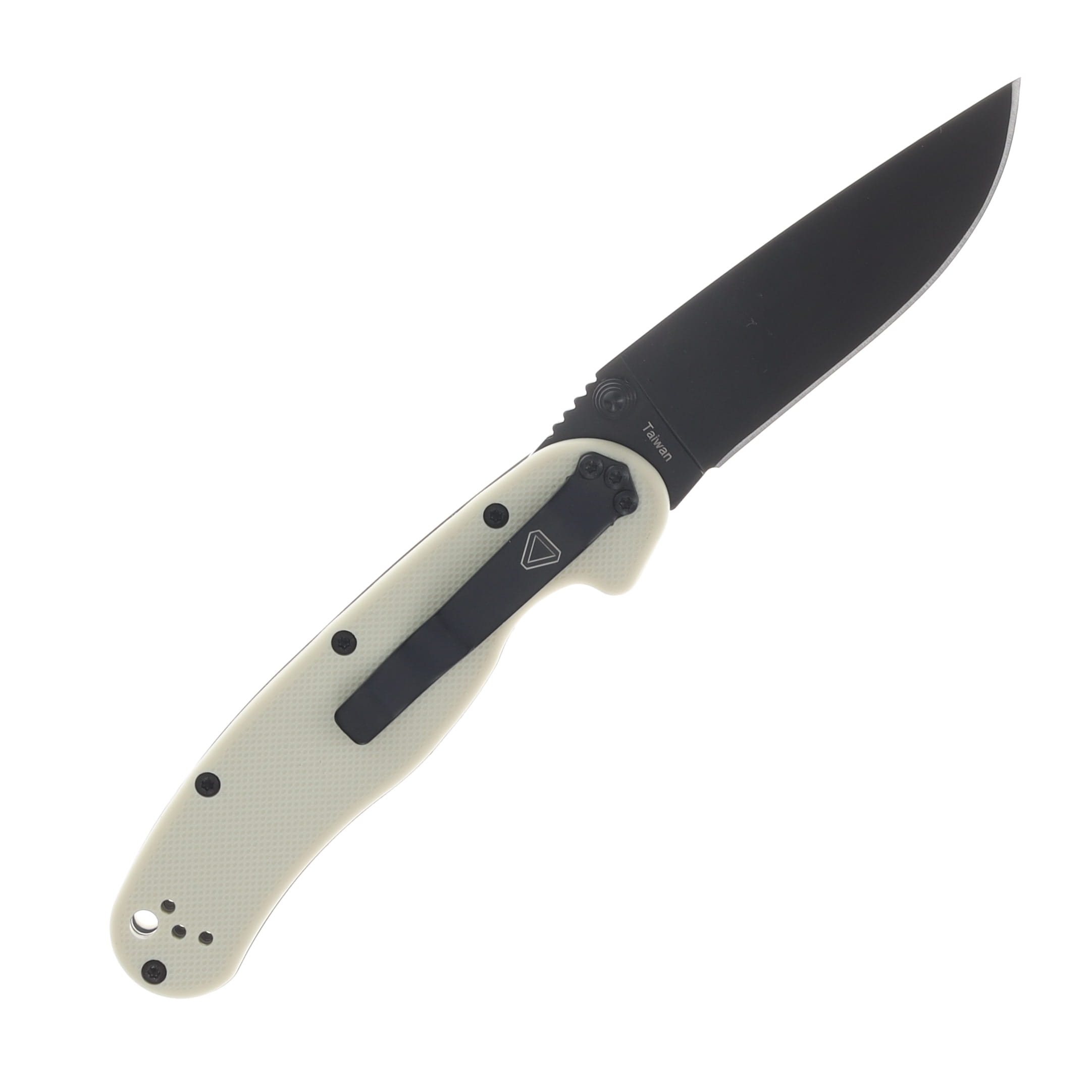 Ontario Knife Co Rat II Folding Knife Ivory 3in Plain Black Drop Point ON8862BONE View 2