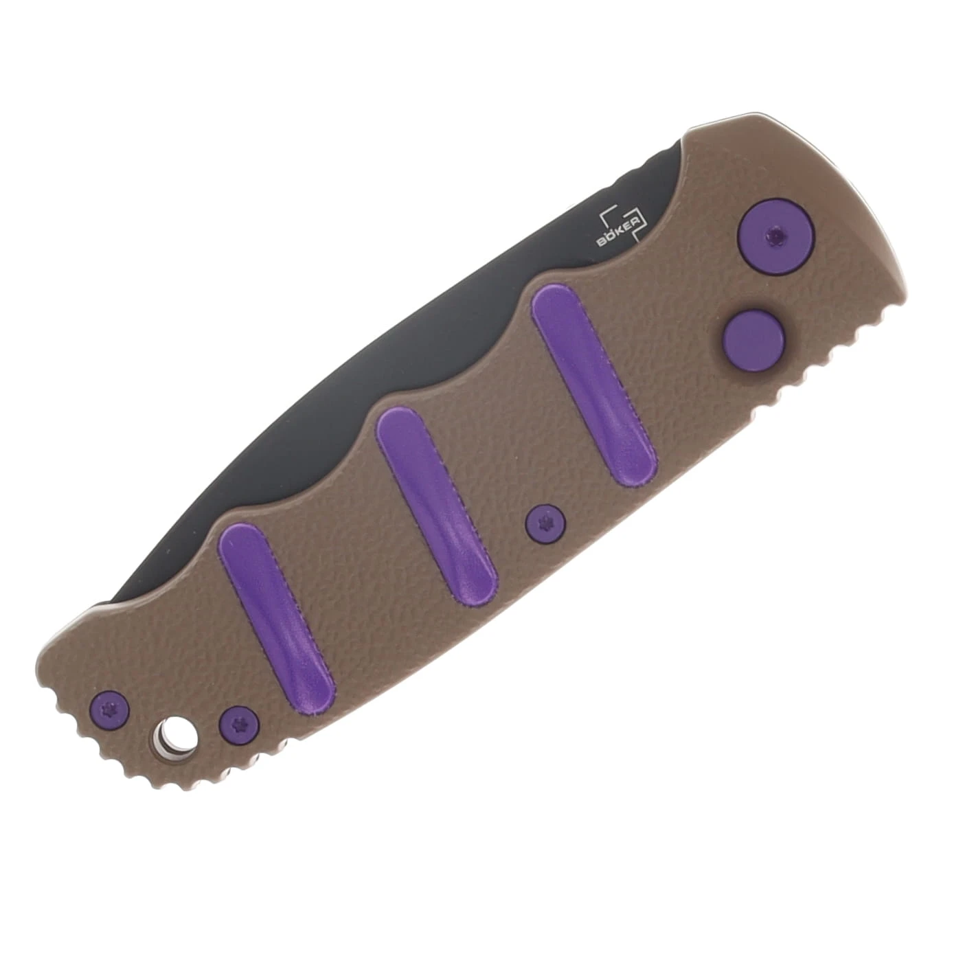 Boker Plus SMKW Exclusive Kalashnikov OTS Auto Peanut Butter and Jelly Handle AUBK01BP0103SOI View 5