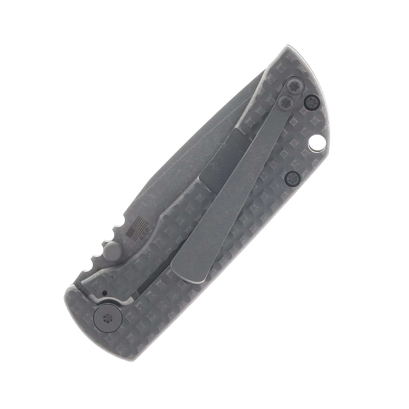 McNees PM Mac 2 Folding Knife Gen 2 Stonewash MagnaCut/Stonewash Frag Titanium MAC3PMFGATSWSW View 6