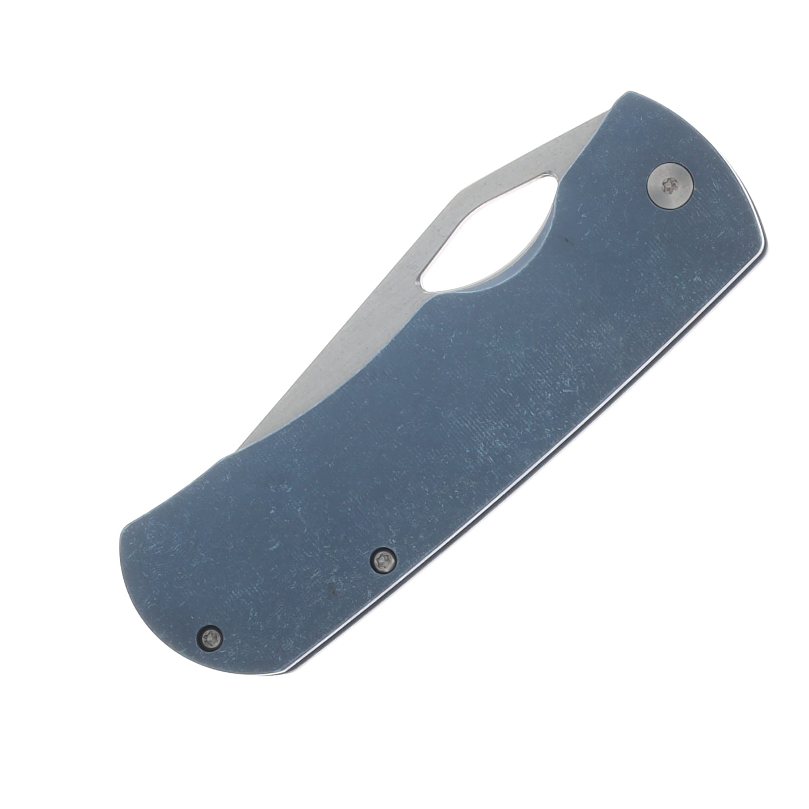 McNees Dixon Folding Knife Stonewash MagnaCut/Atomic Blue Titanium with Satin Hardware MCDIXATBLSTHW View 5