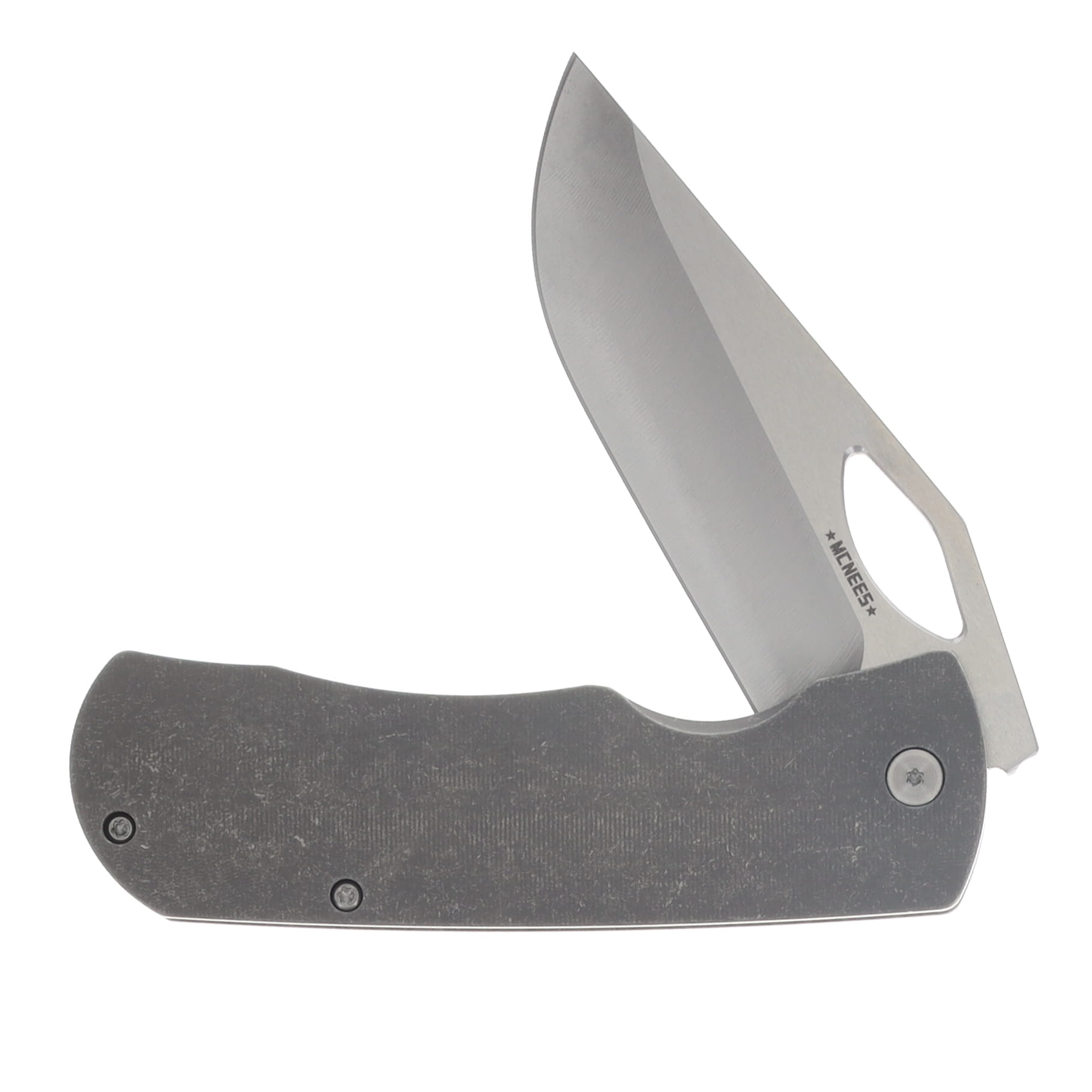 McNees Dixon Folding Knife Stonewash MagnaCut/Atomic Stonewash Titanium with Satin Hardware MCDIXATSWSATHW View 4
