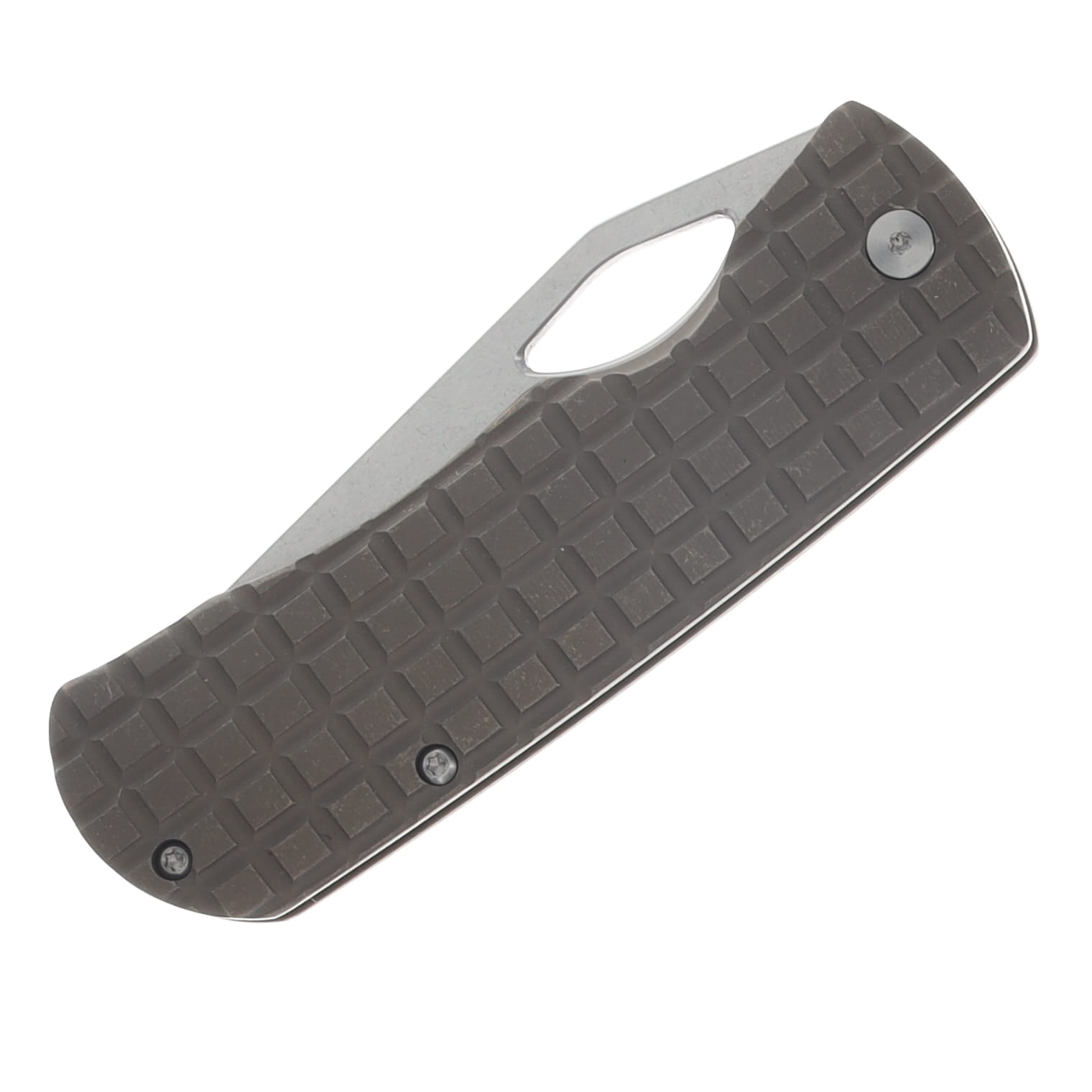 McNees Dixon Folding Knife Stonewash MagnaCut/Frag Bronze Titanium with Satin Hardware MCDIXFGATBZSATHW View 6