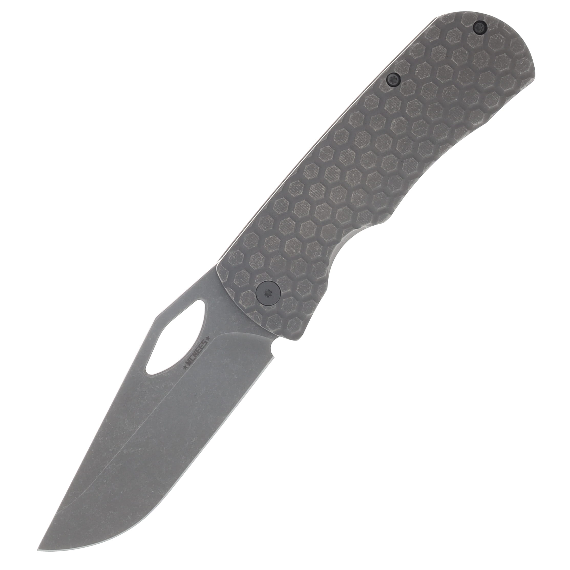 McNees Dixon Folding Knife Stonewash MagnaCut/Honeycomb Atomic Stonewash Titanium with Stonewash Hardware MCDIXHONEYATSWSWHW View 1