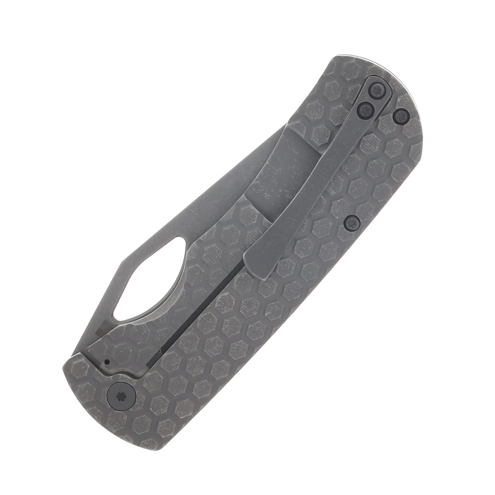 McNees Dixon Folding Knife Stonewash MagnaCut/Honeycomb Atomic Stonewash Titanium with Stonewash Hardware MCDIXHONEYATSWSWHW View 6